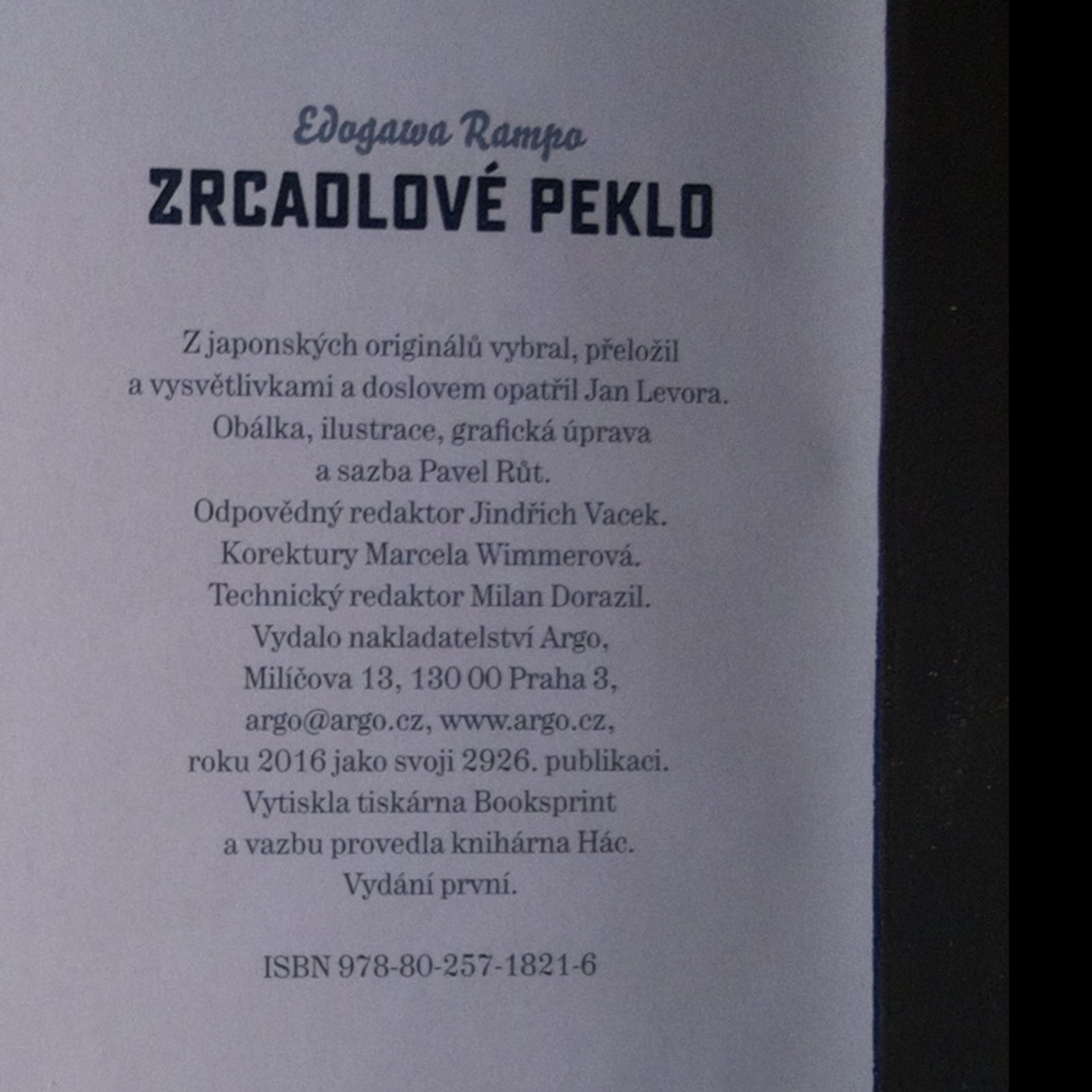 Jan Levora Zrcadlové peklo