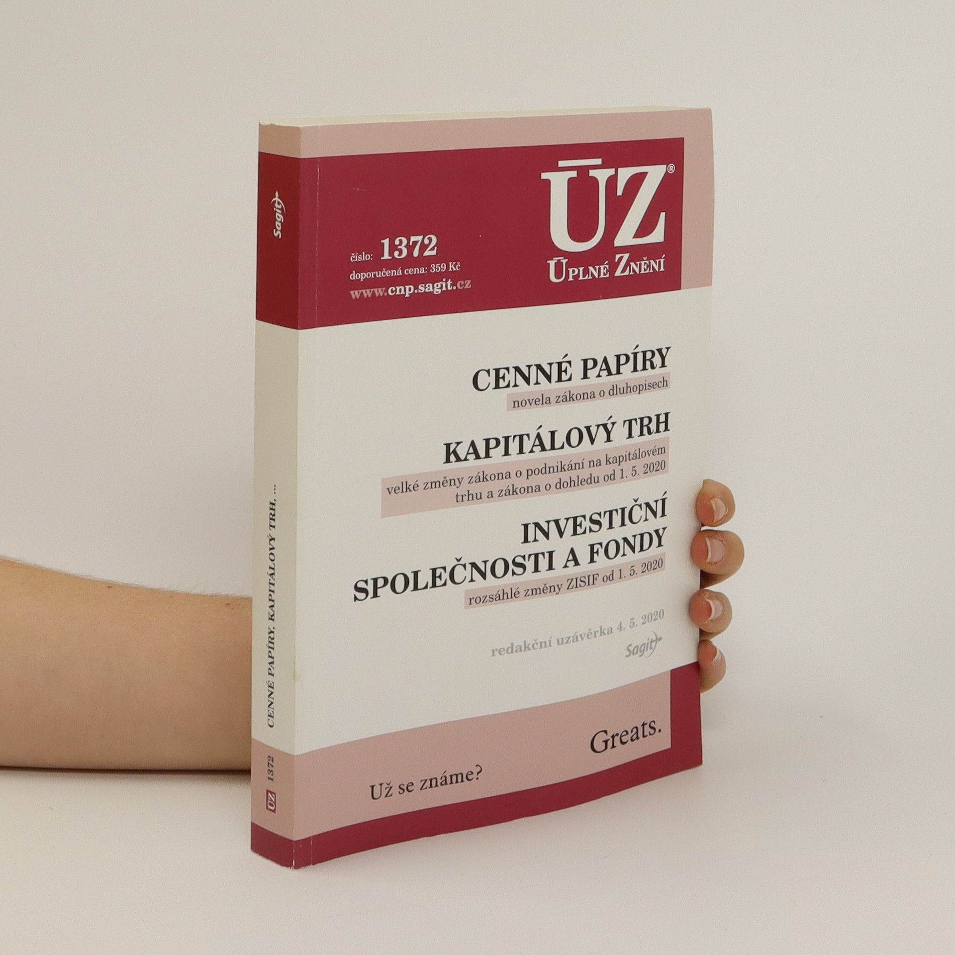 Autorenkollektiv Cenné papíry ; Kapitálový trh ; Investiční společnosti a fondy [ÚZ 2020 č. 1372]