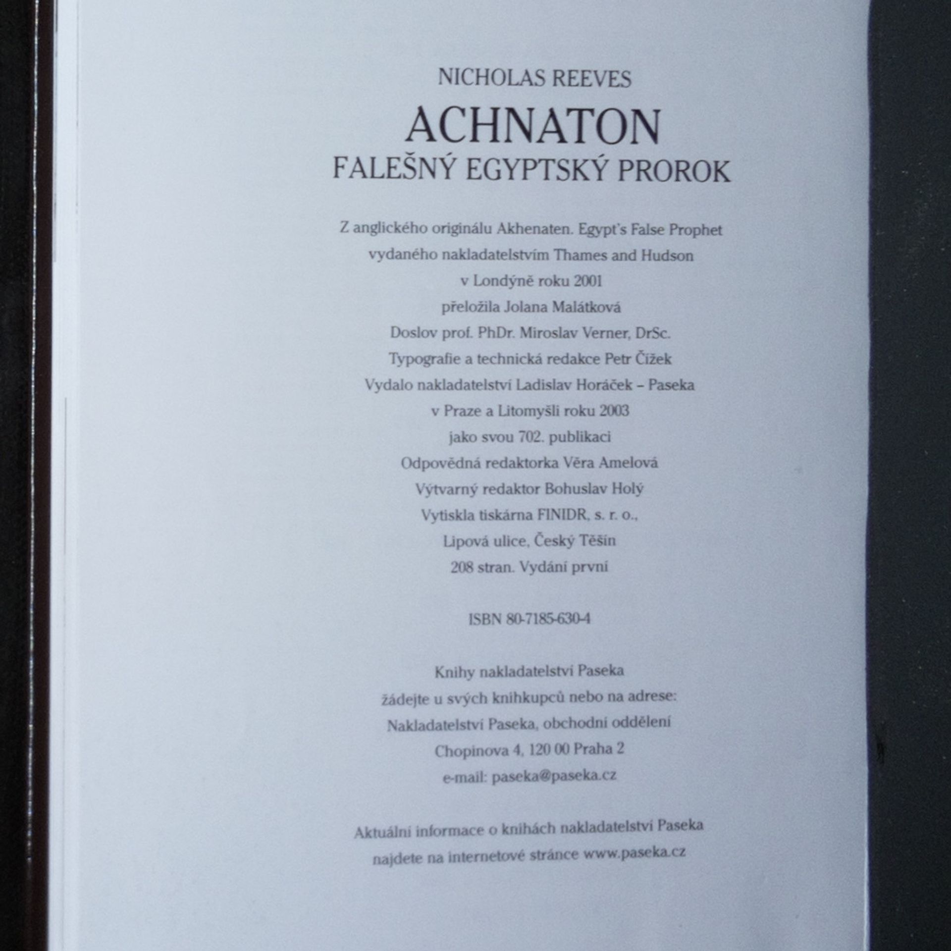 C. N. Reeves Achnaton: Falešný egyptský prorok