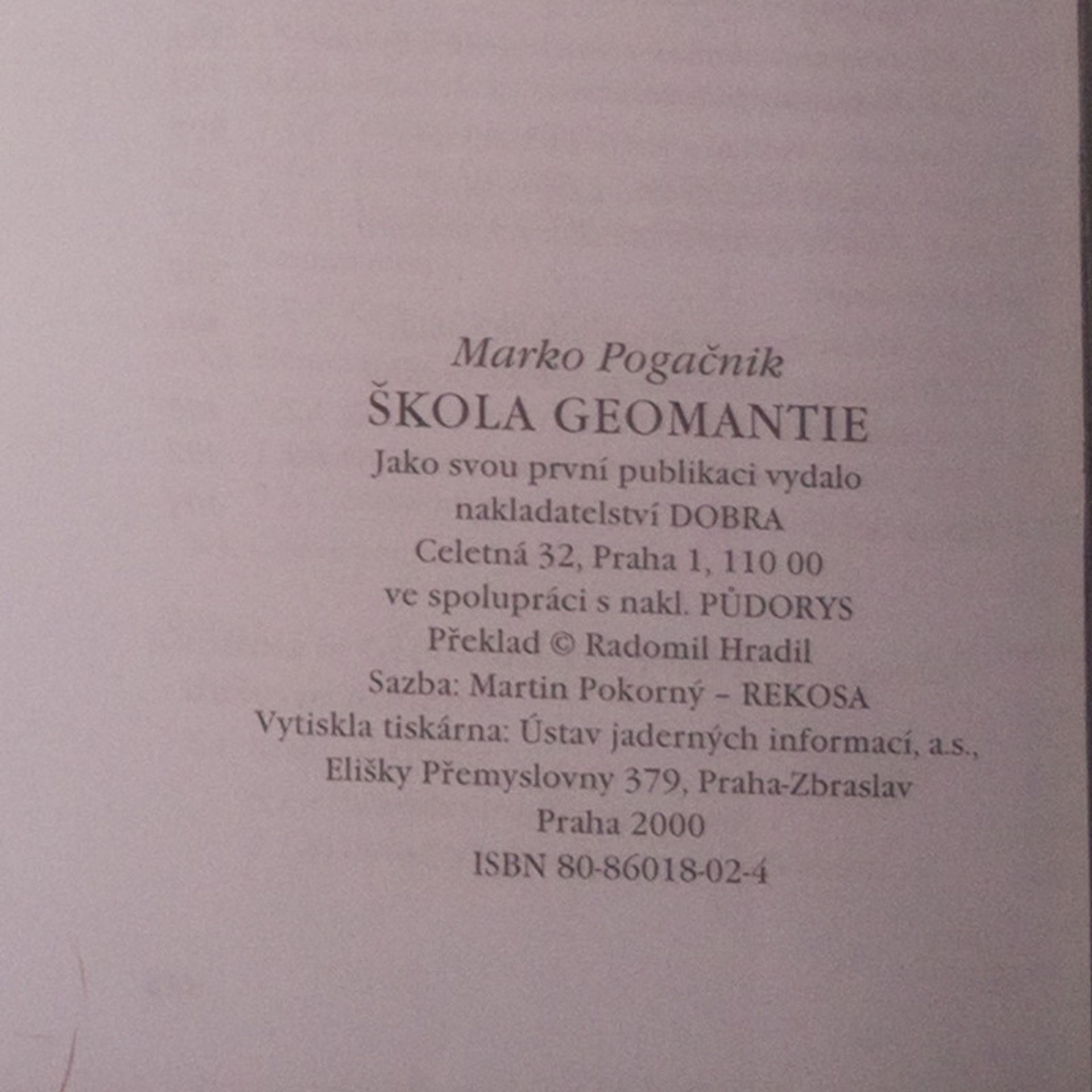 Marko Pogačnik Škola geomantie