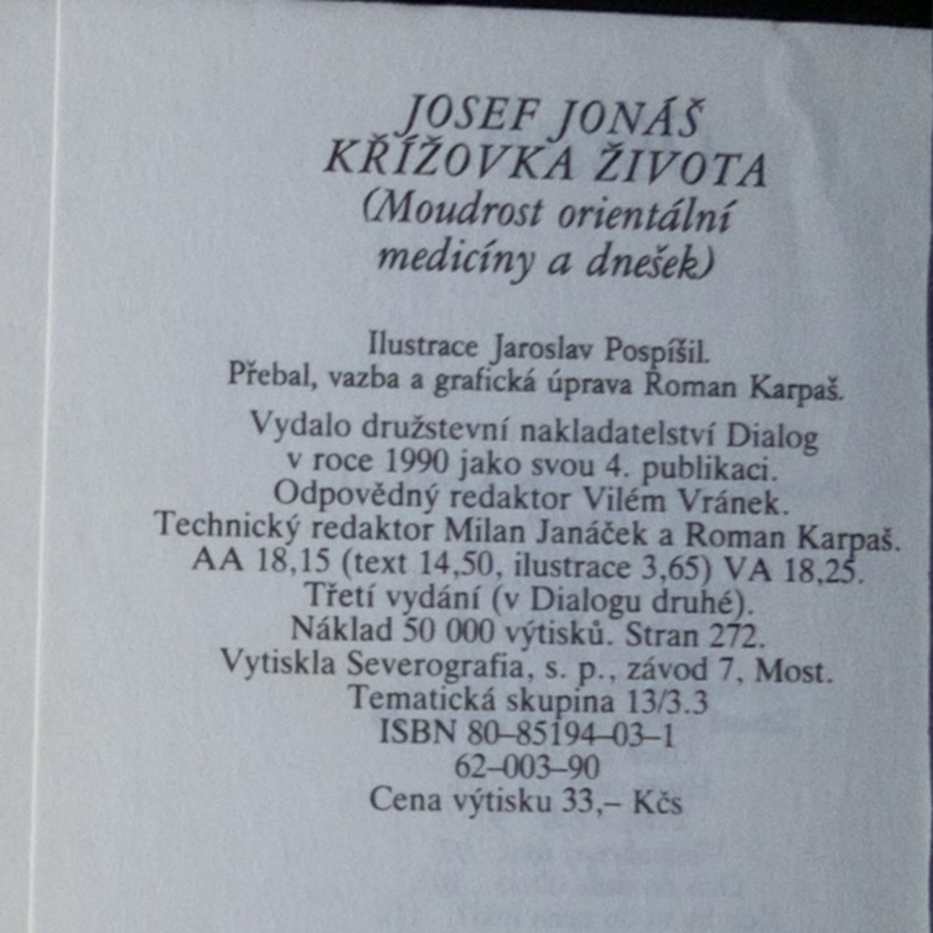 Josef Jonáš Křížovka života
