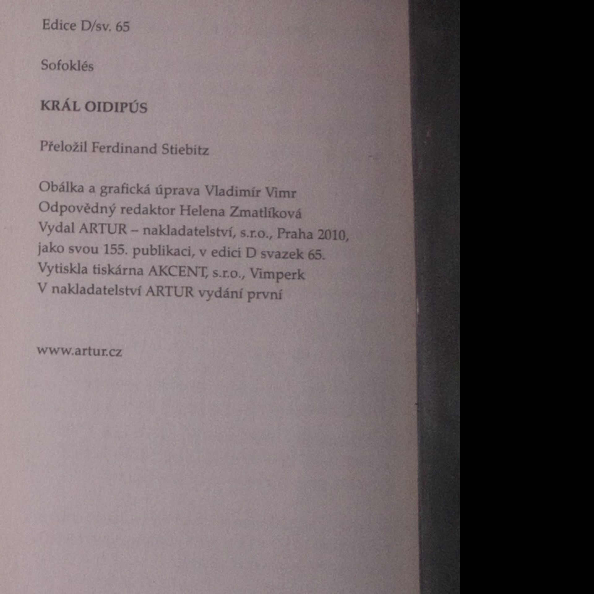 Sofoklés Král Oidipús