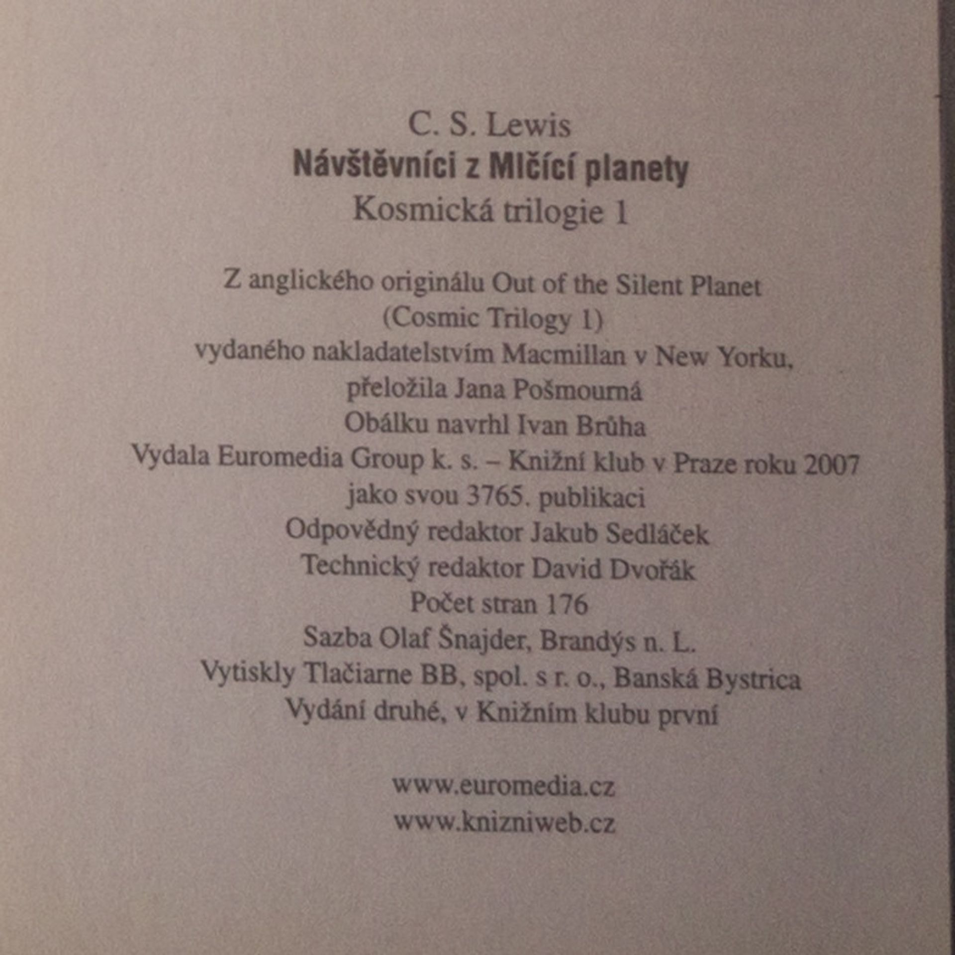 C. S. Lewis Kosmická trilogie