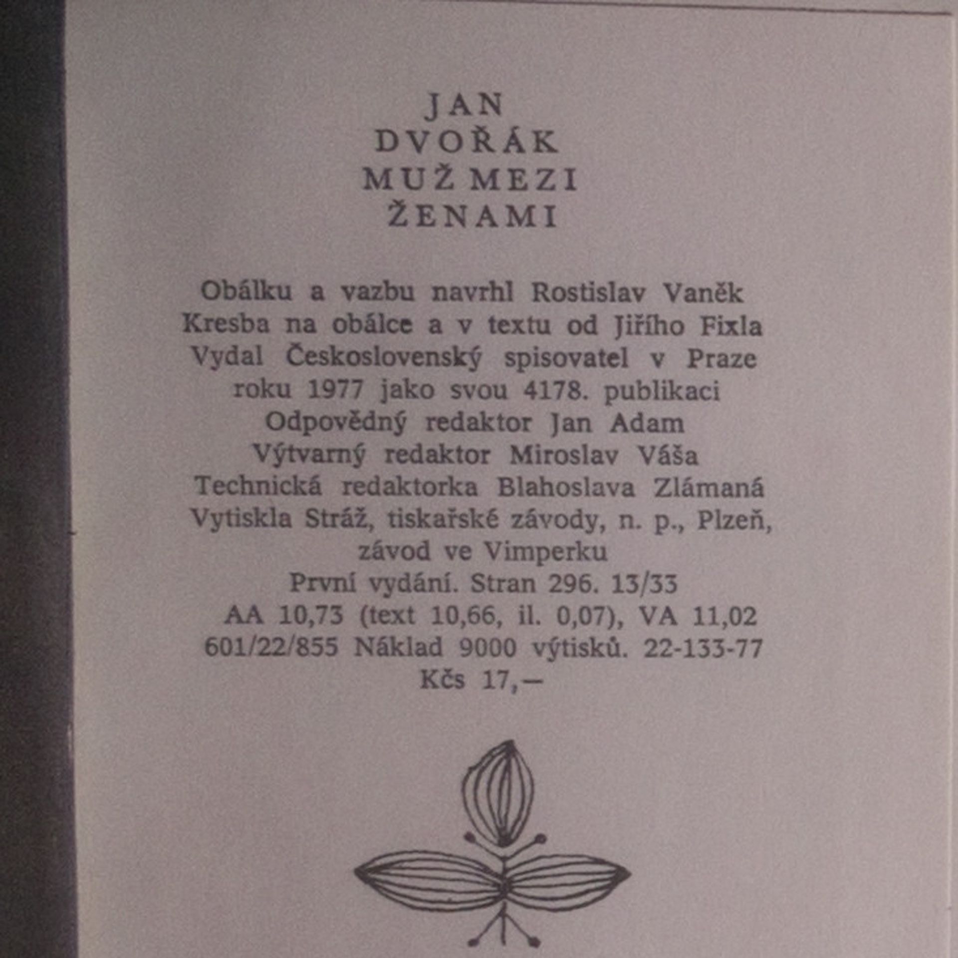 Jan Dvořák Muž mezi ženami