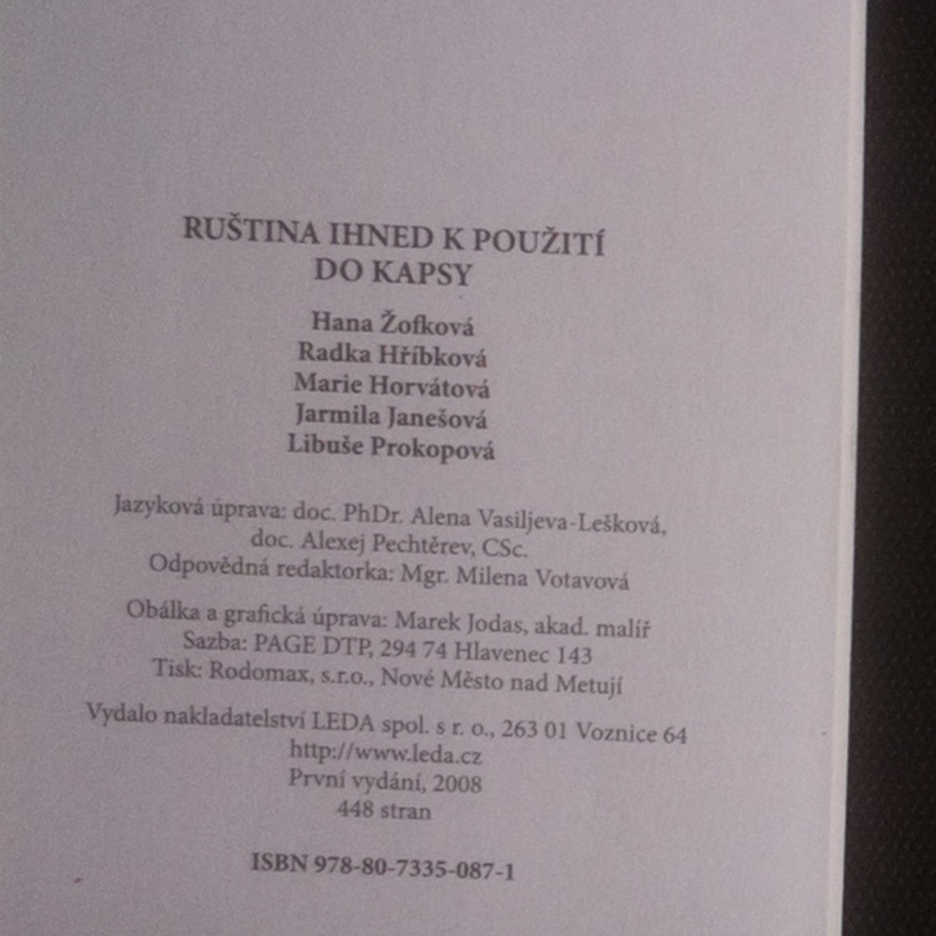 Hana Žofková Ruština ihned k použití do kapsy