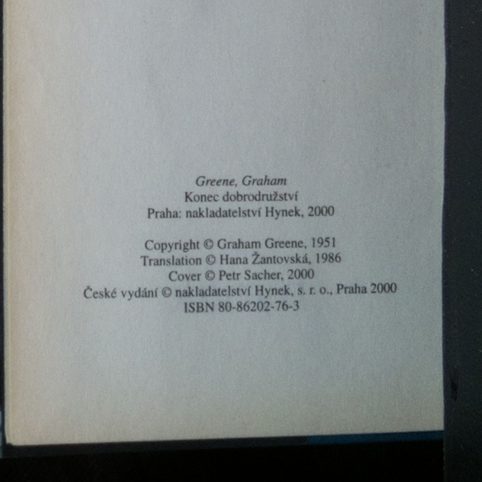 Graham Greene Konec dobrodružství
