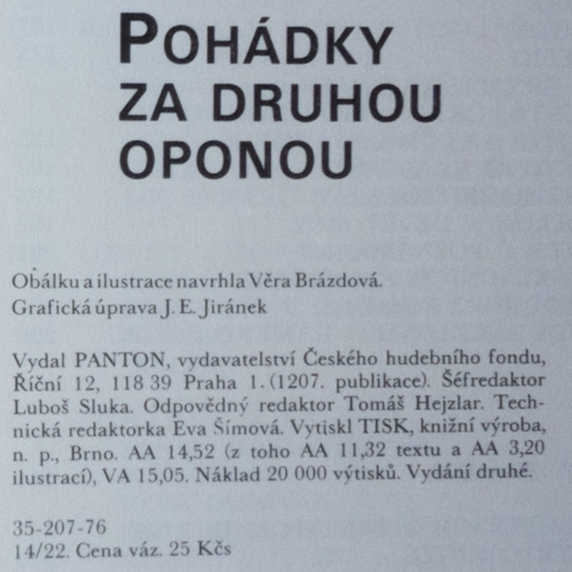 Kamil Bednář Pohádky za druhou oponou
