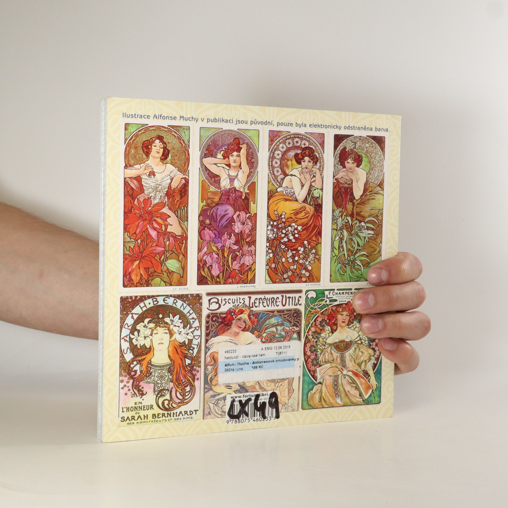 Alphonse Mucha Alfons Mucha. Antistresové omalovánky pro dospělé
