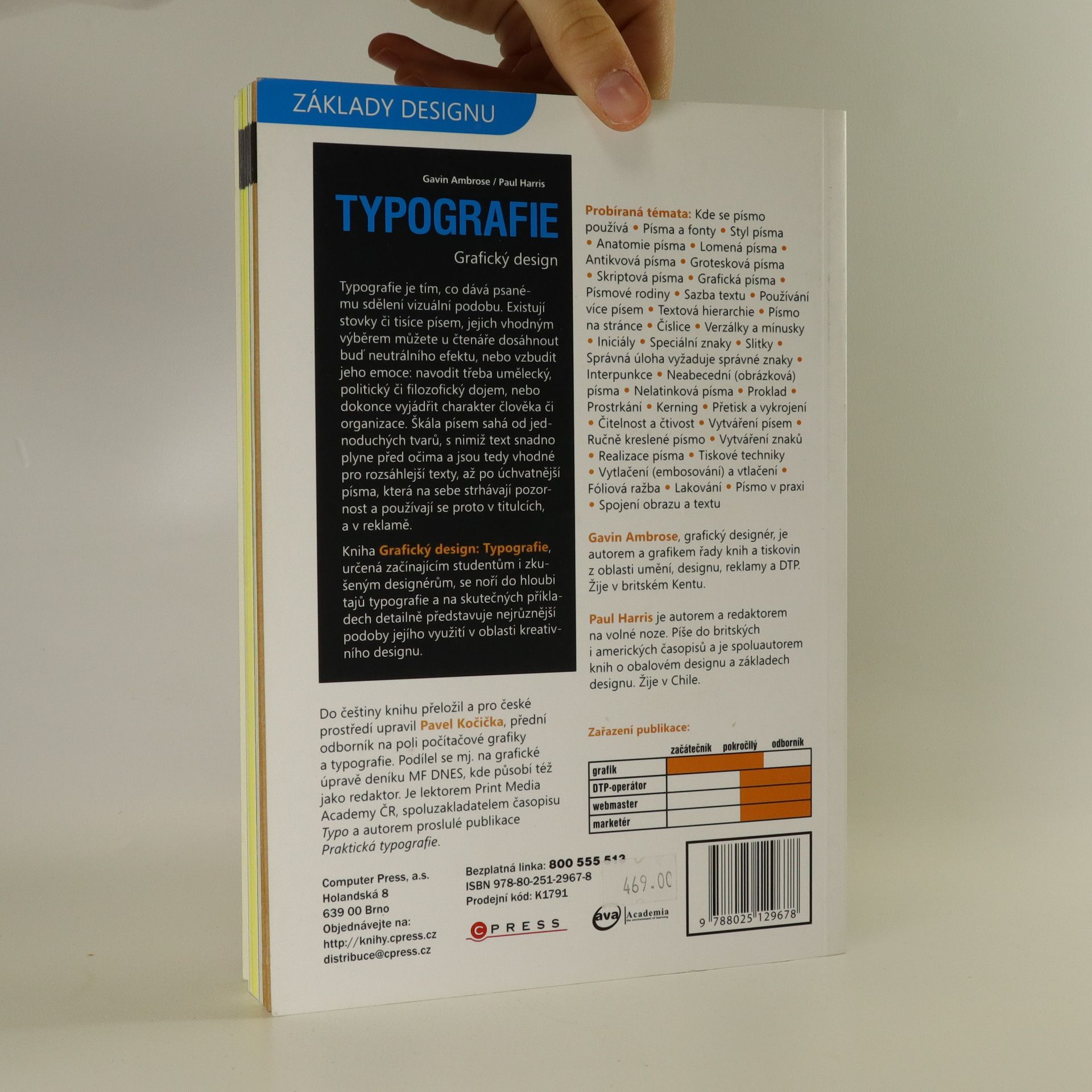 Gavin Ambrose Grafický design. Typografie