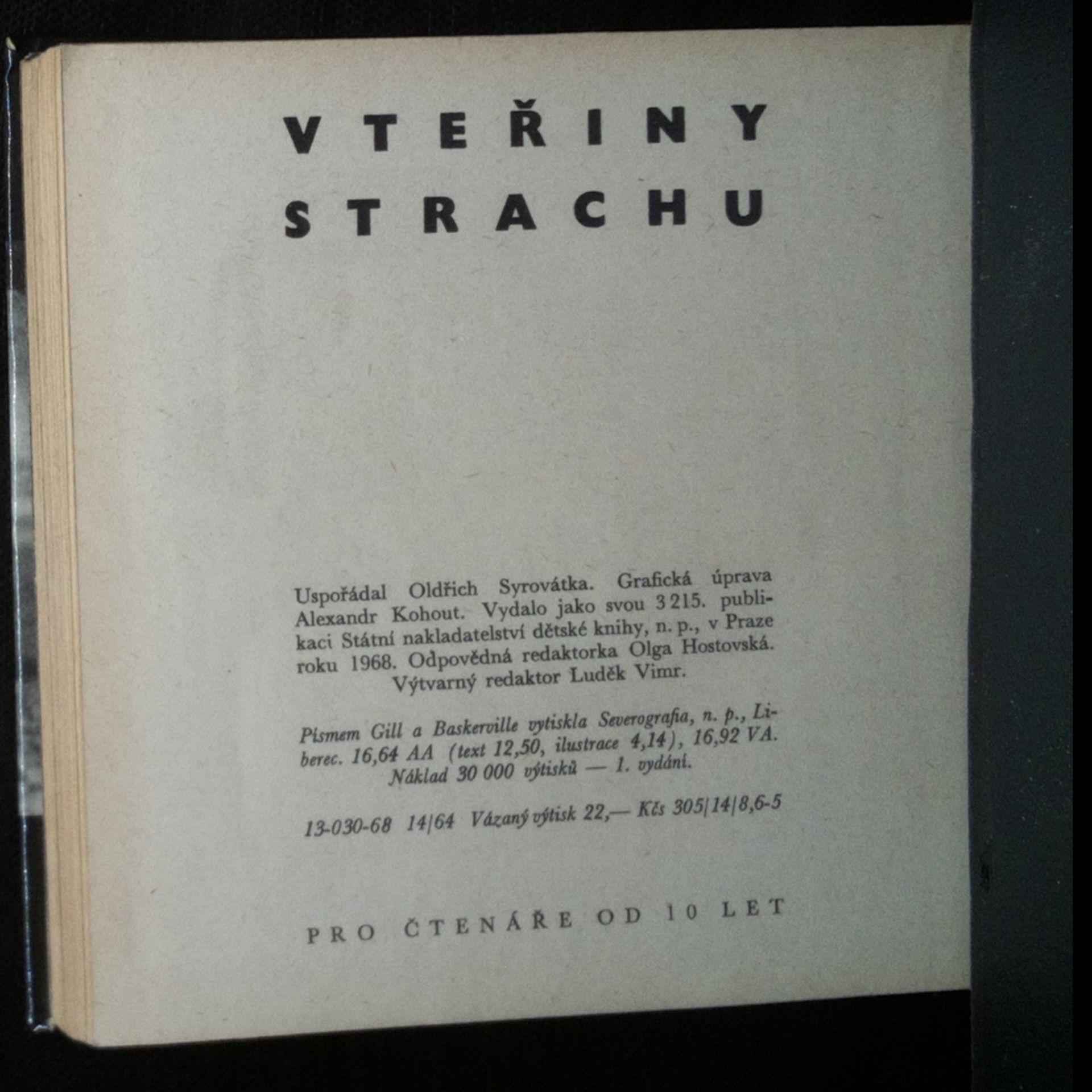 Oldřich Syrovátka Vteřiny strachu