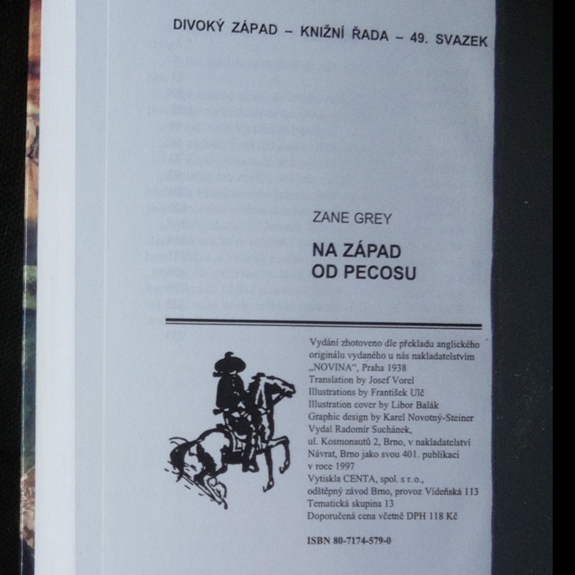 Zane Grey Na západ od Pecosu