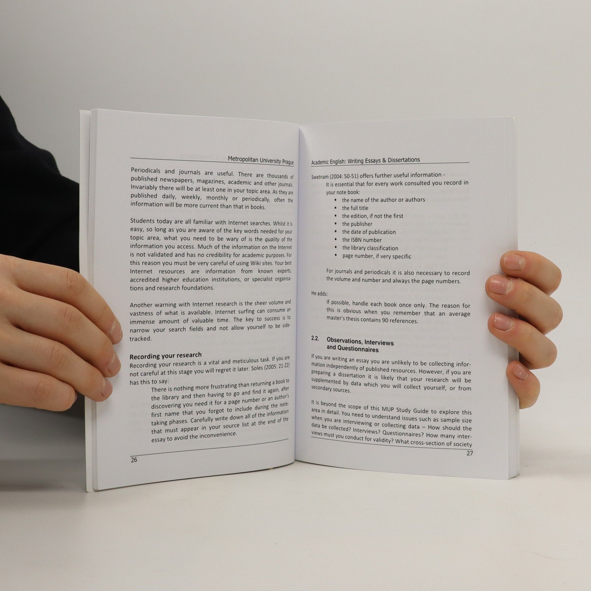 Paul Cooper Academic English. Writing Essays & Dissertations