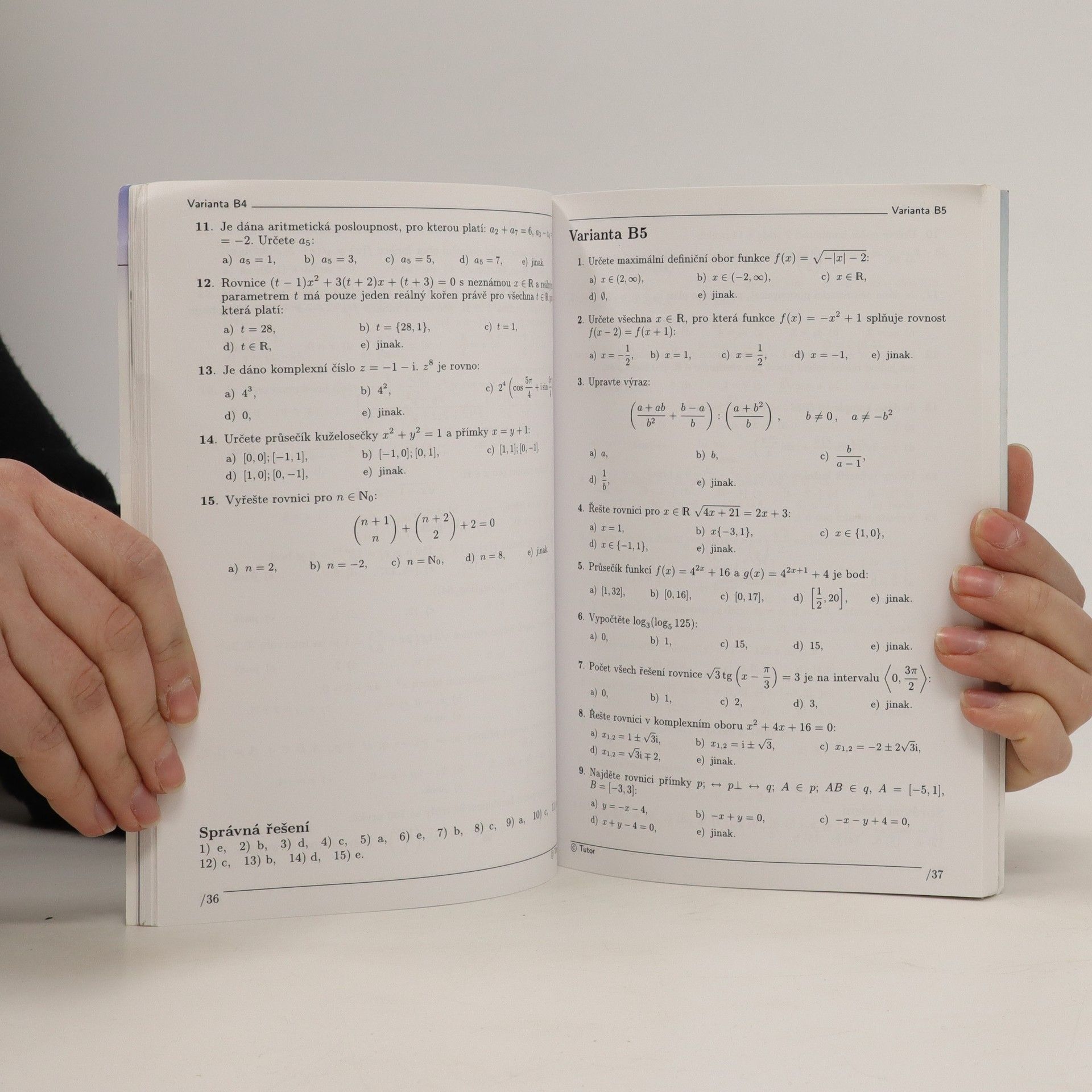 Josef Štefl Testy z matematiky na VŠE II. 75 x 5 typových příkladů k přijímacím zkouškám na Vysokou školu ekonomickou.