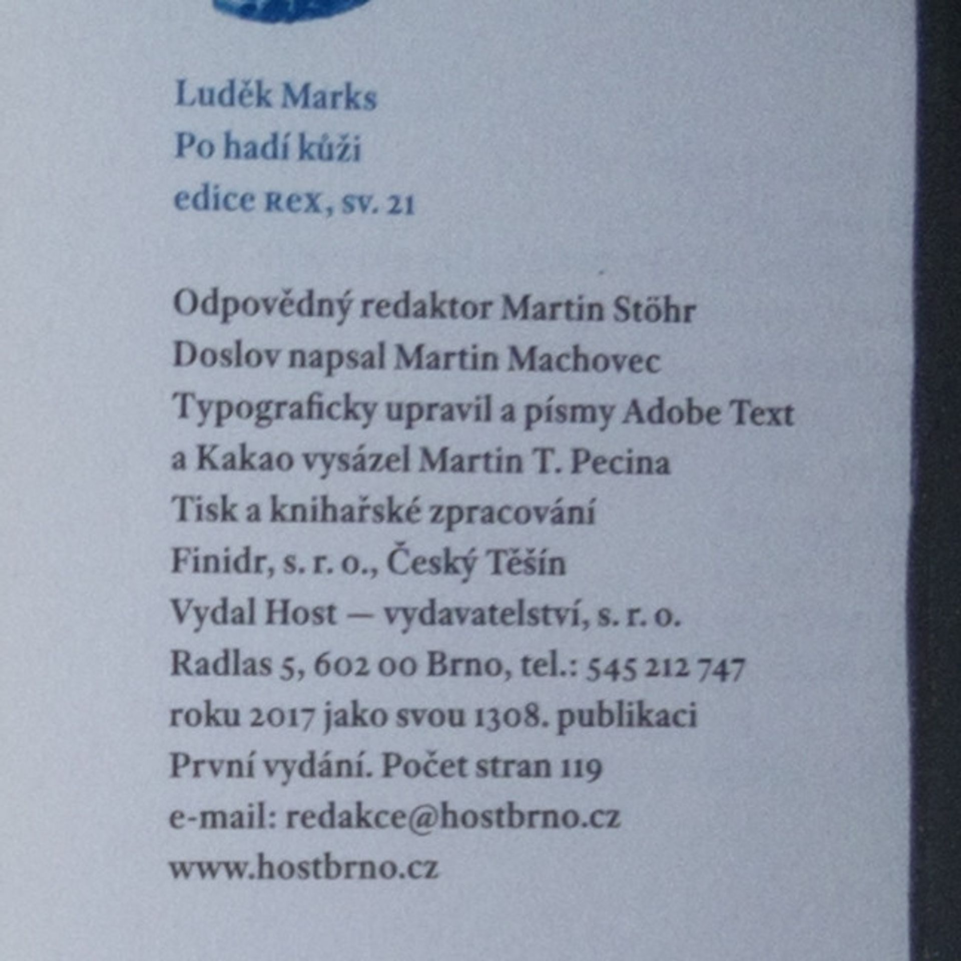 Luděk Marks Po hadí kůži