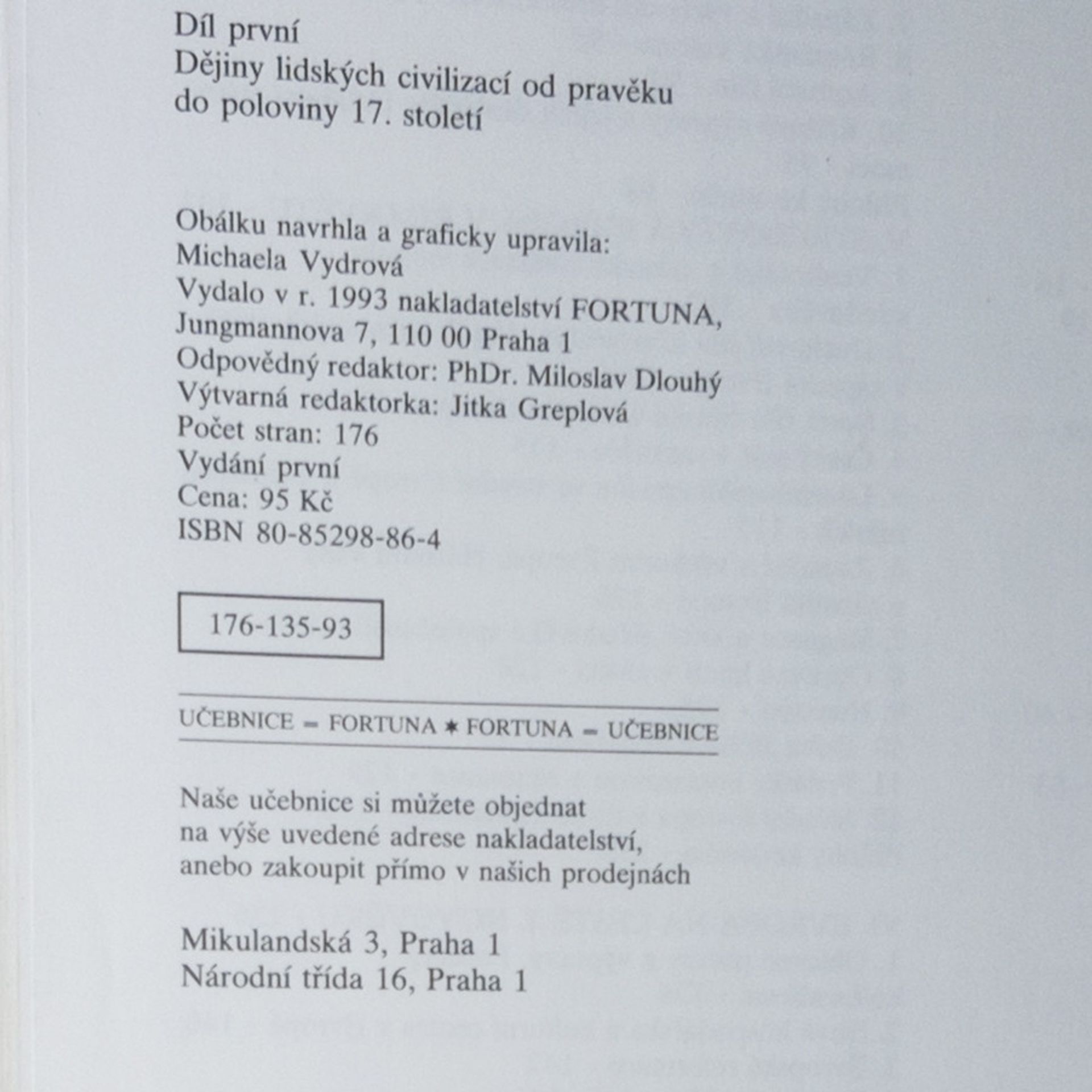 Vratislav Čapek Světové dějiny. I.-II. díl
