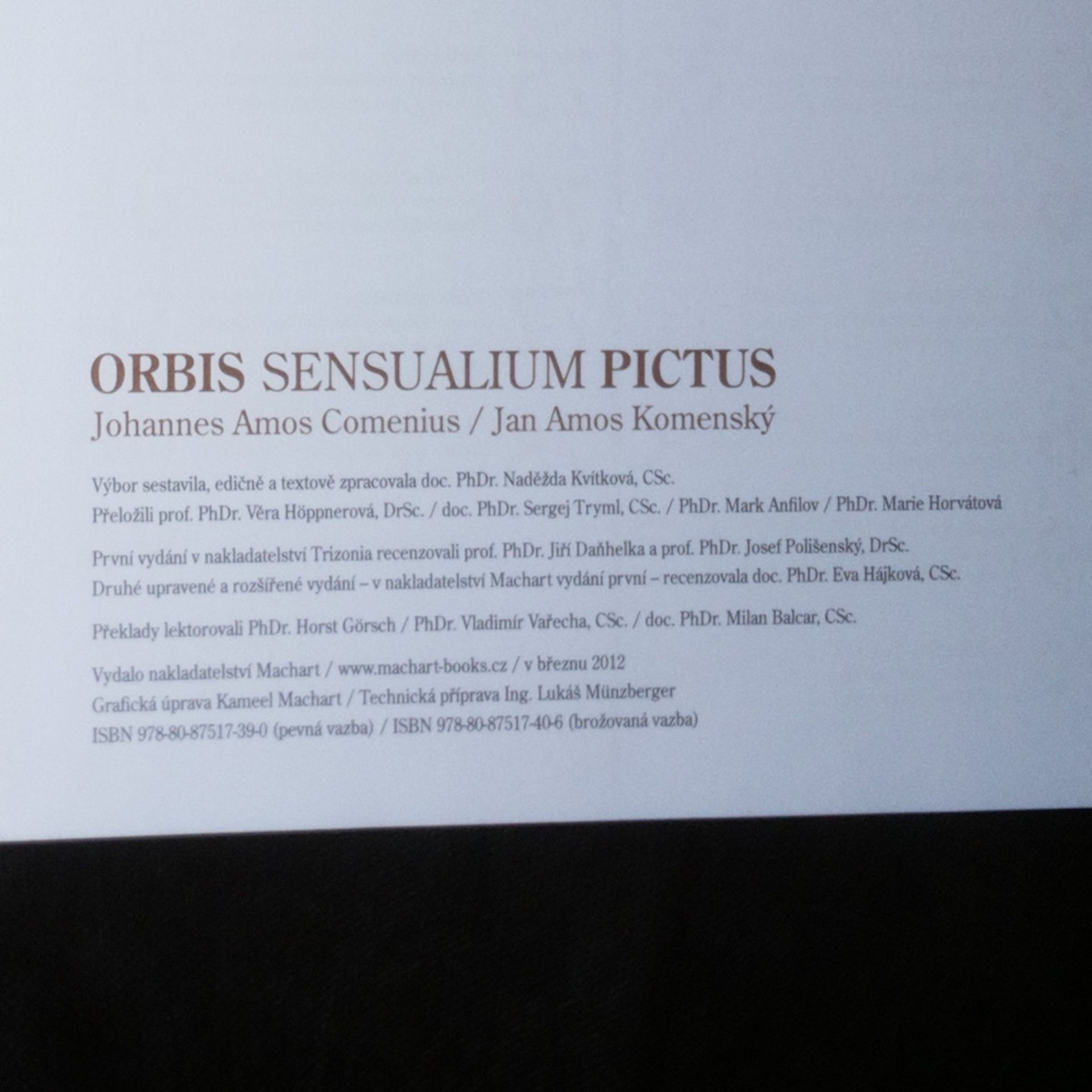 Jan Amos Komenský Orbis sensualium pictus