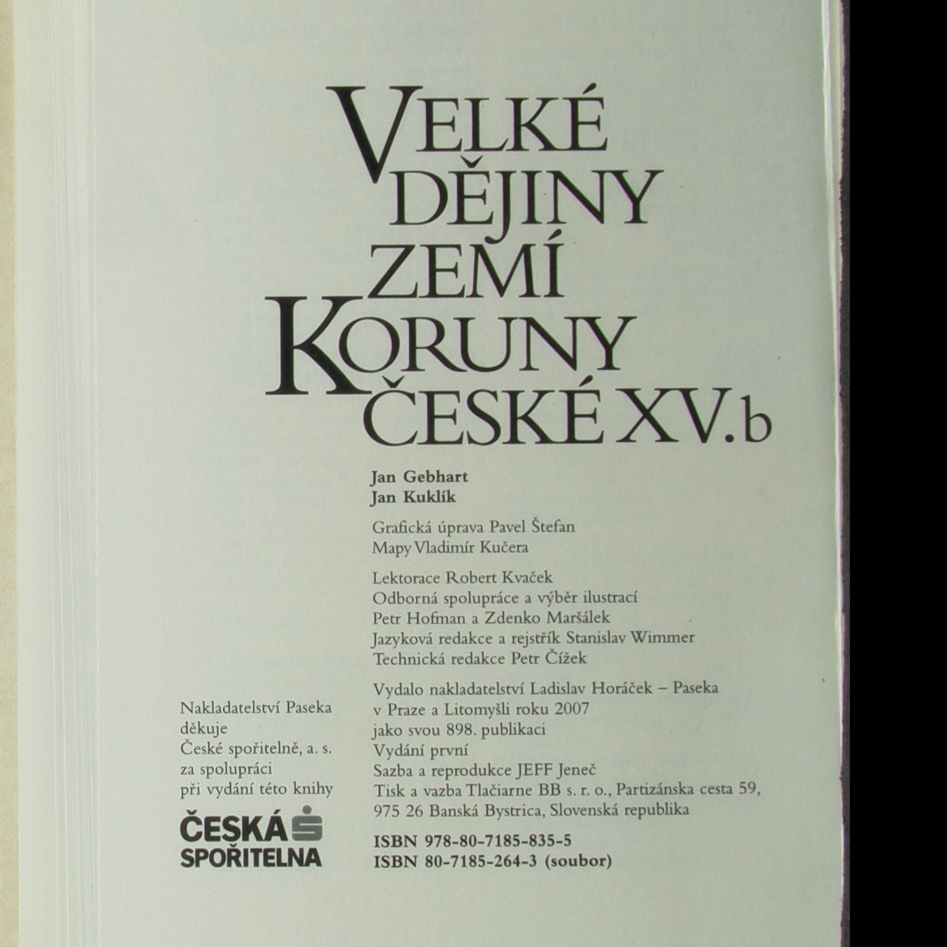 Autorenkollektiv Velké dějiny zemí Koruny české I-XV