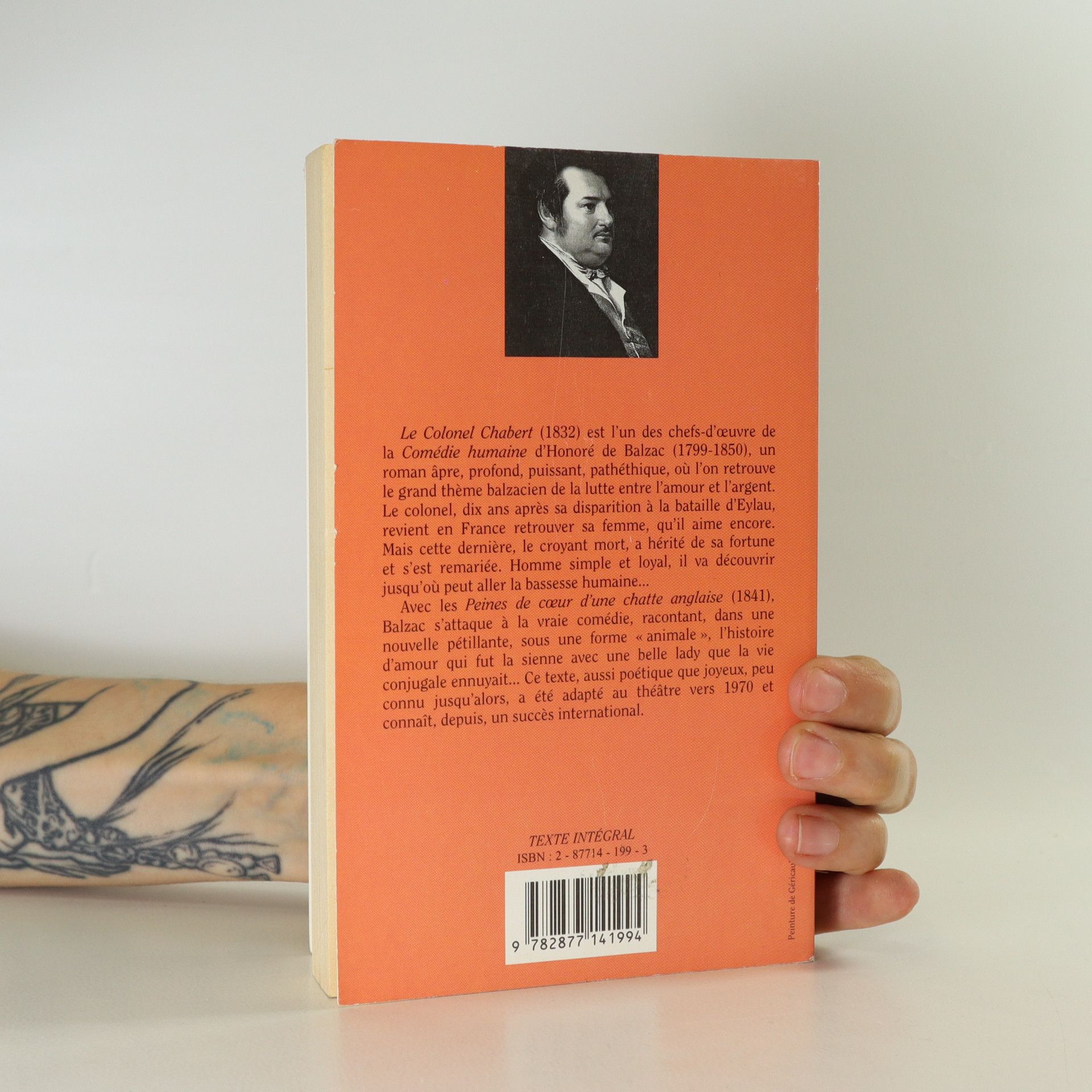 Honoré de Balzac Le colonel Chabert. Peines de coeur d'une chatte anglaise.