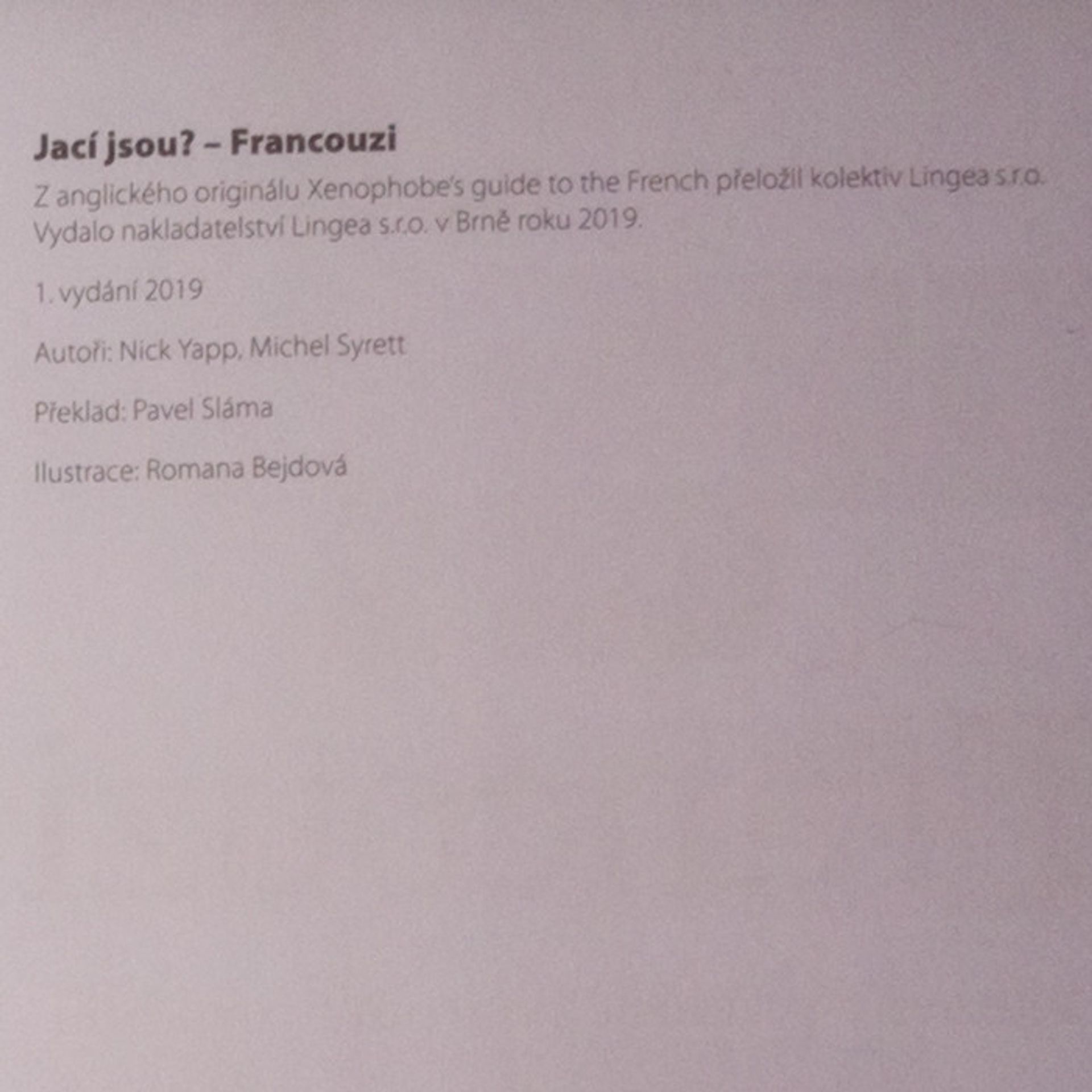 Nick Yapp Jací jsou? Francouzi. Zábavný průvodce národní povahou