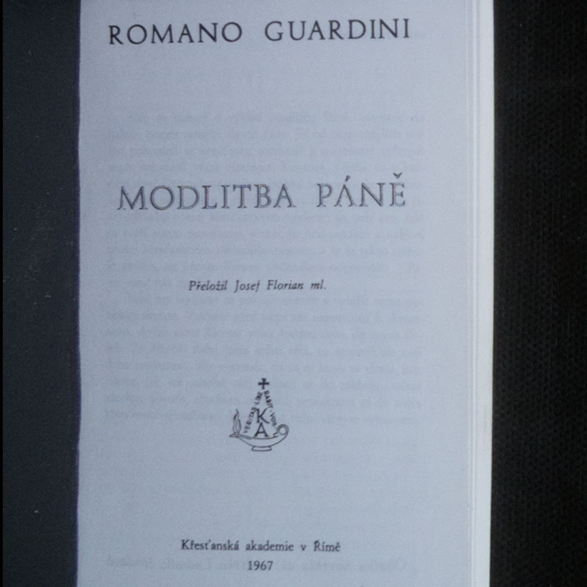 Romano Guardini Modlitba páně