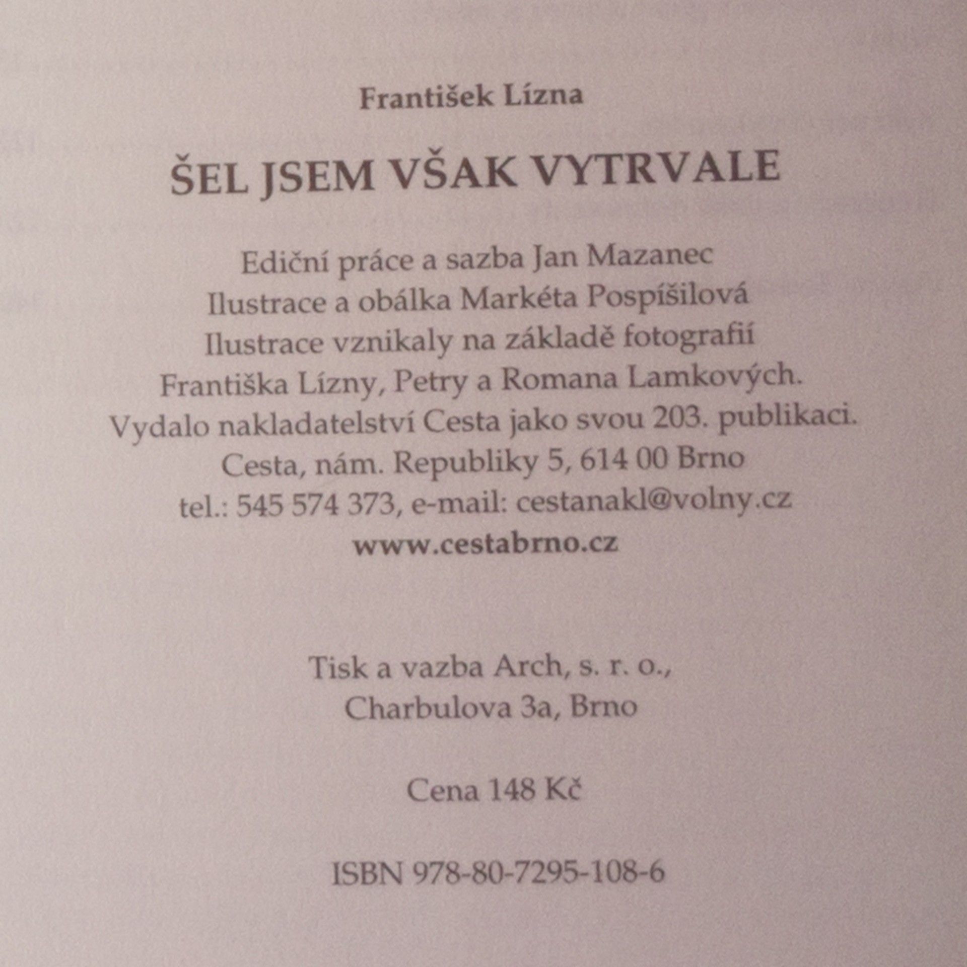 František Lízna Šel jsem však vytrvale
