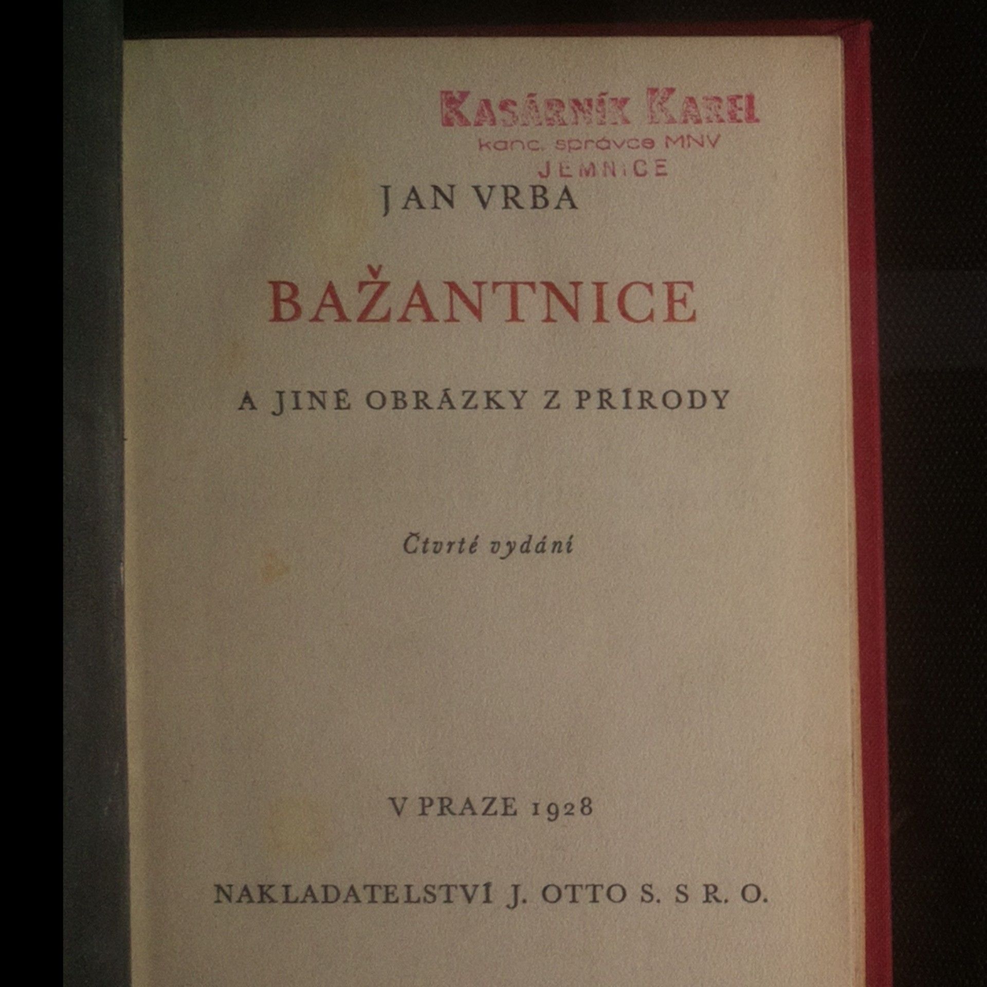 Jan Vrba Bažantnice a jiné obrázky z přírody