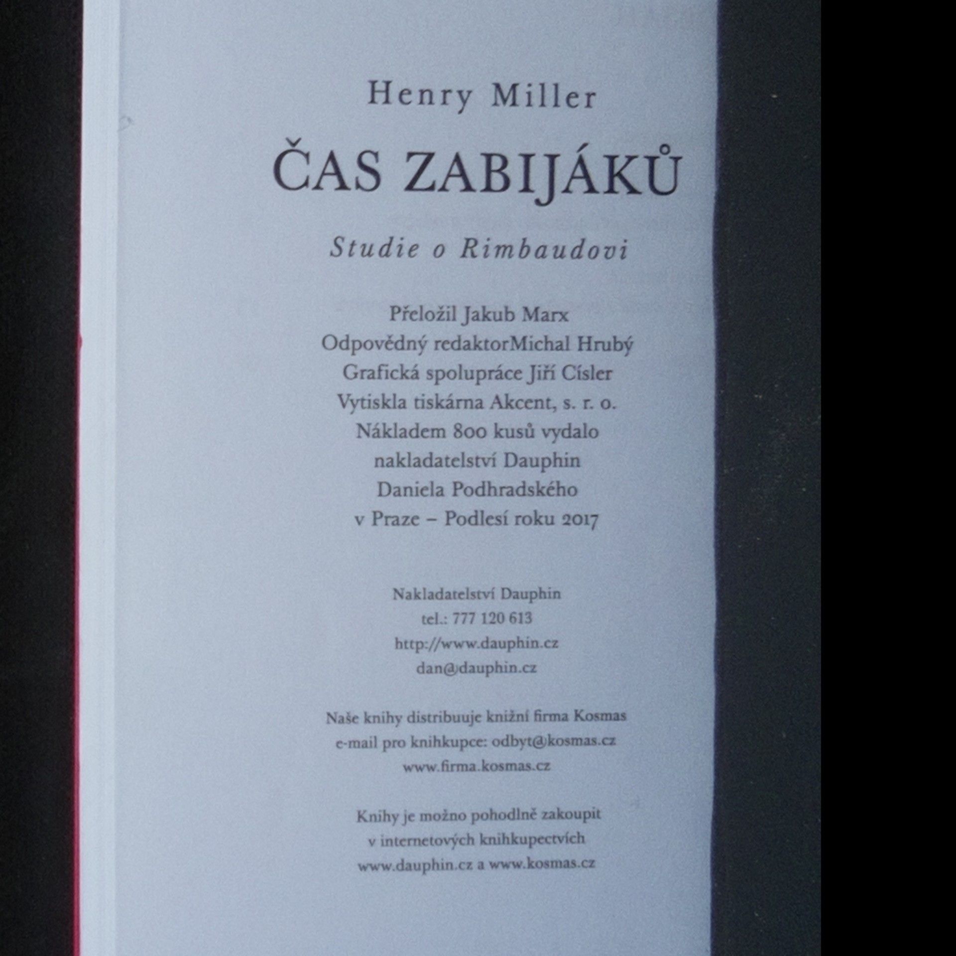 Henry Miller Čas zabijáků. Studie o Rimbaudovi