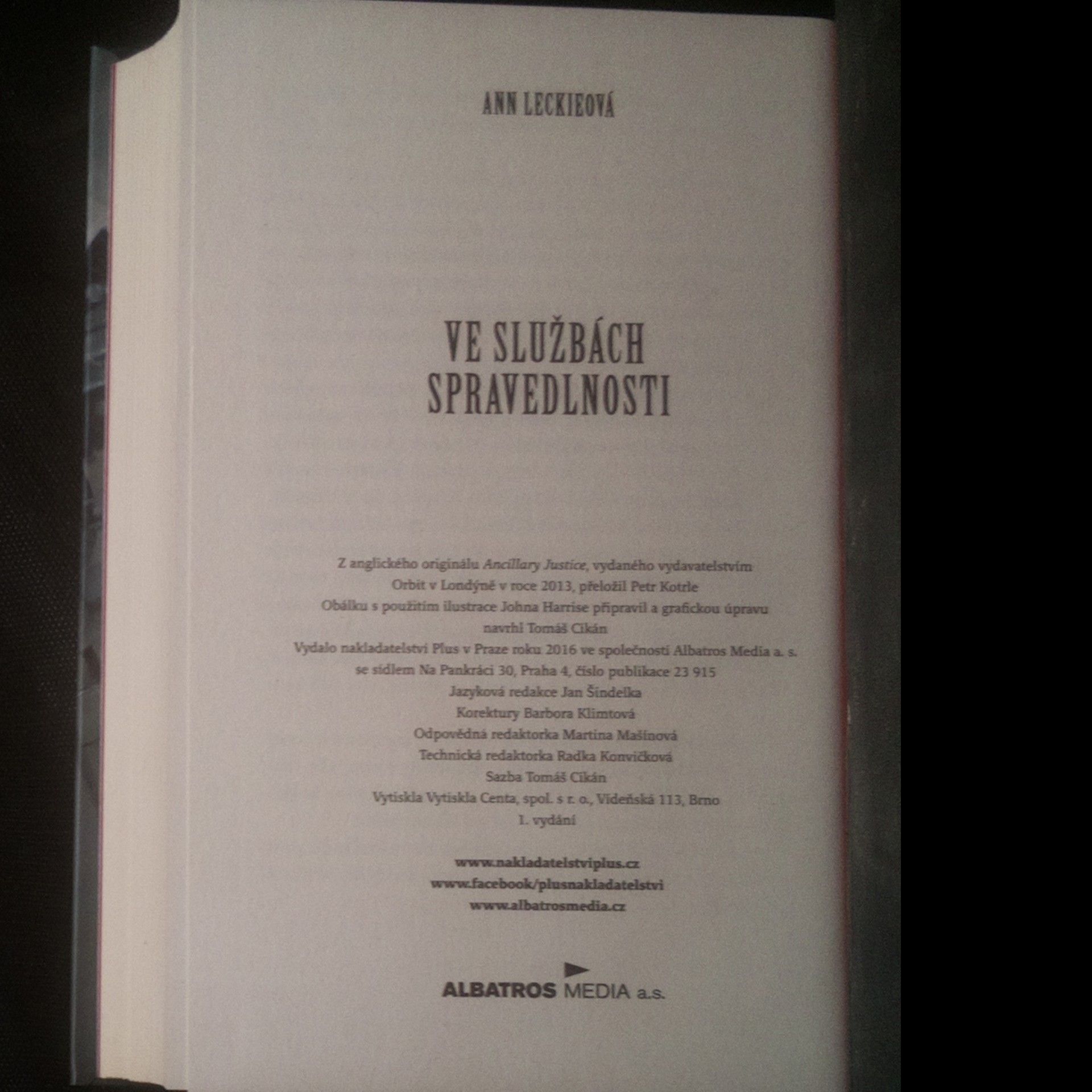 Ann Leckie Ve službách spravedlnosti
