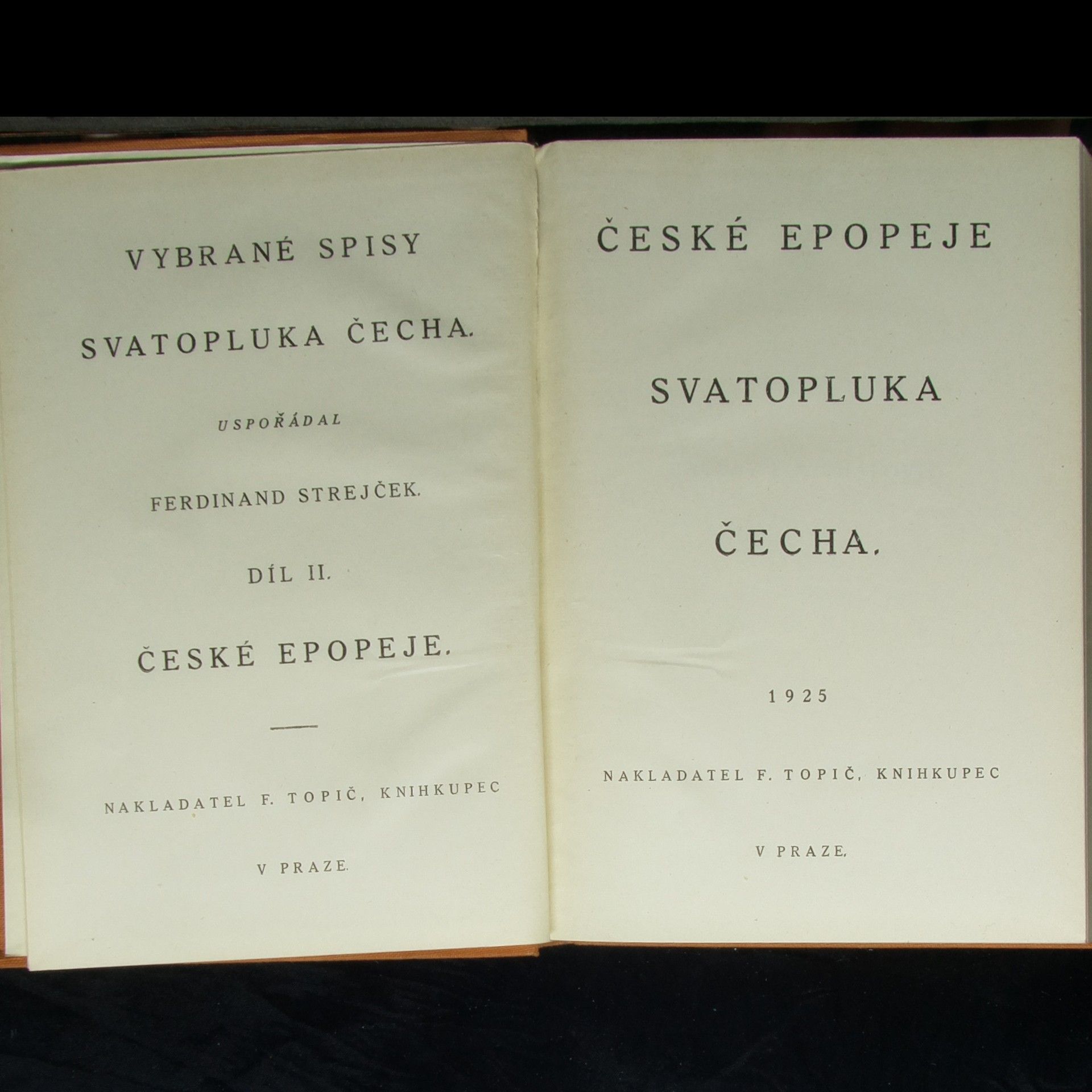 Svatopluk Čech České epopeje