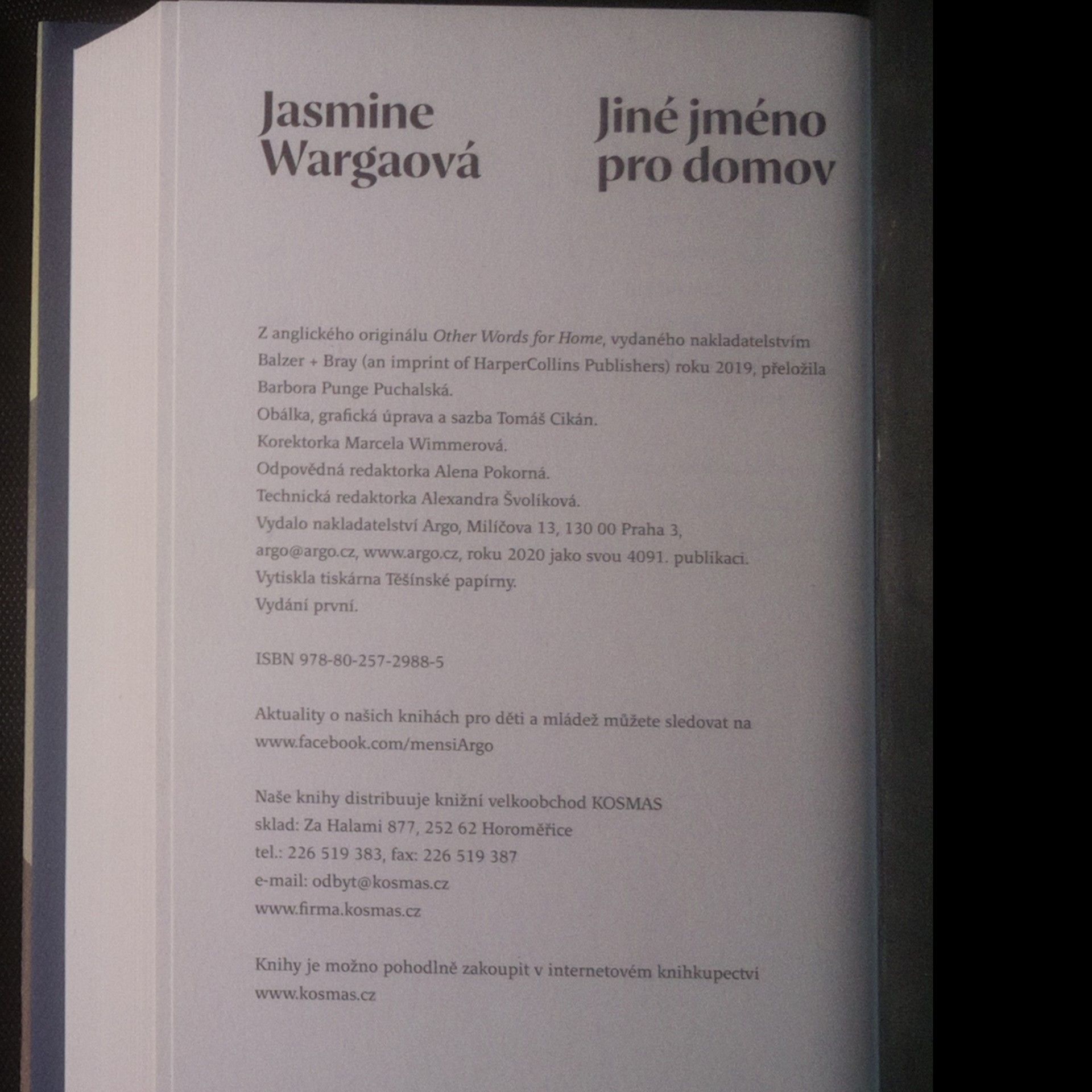 Jasmine Warga Jiné jméno pro domov