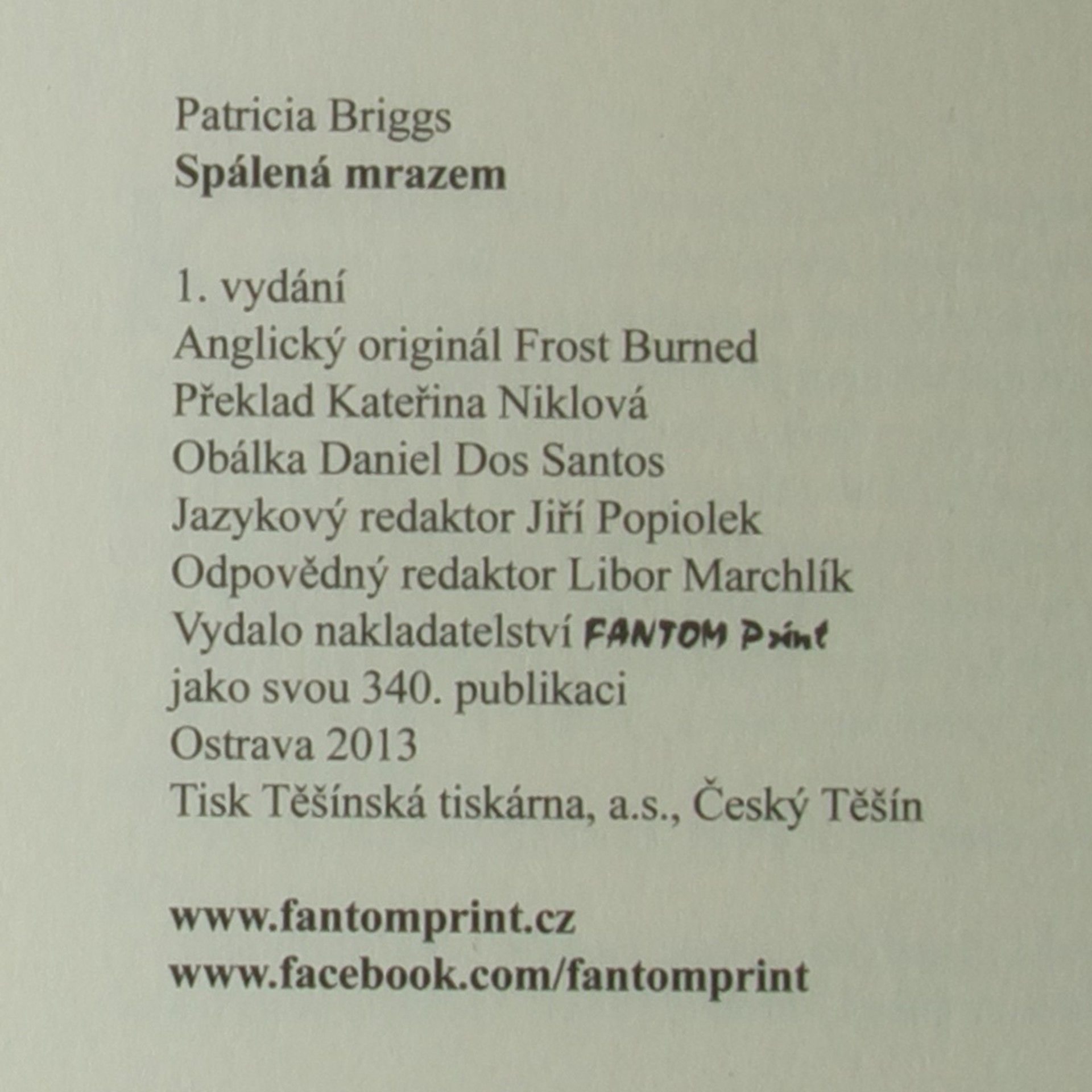 Patricia Briggs Spálená mrazem