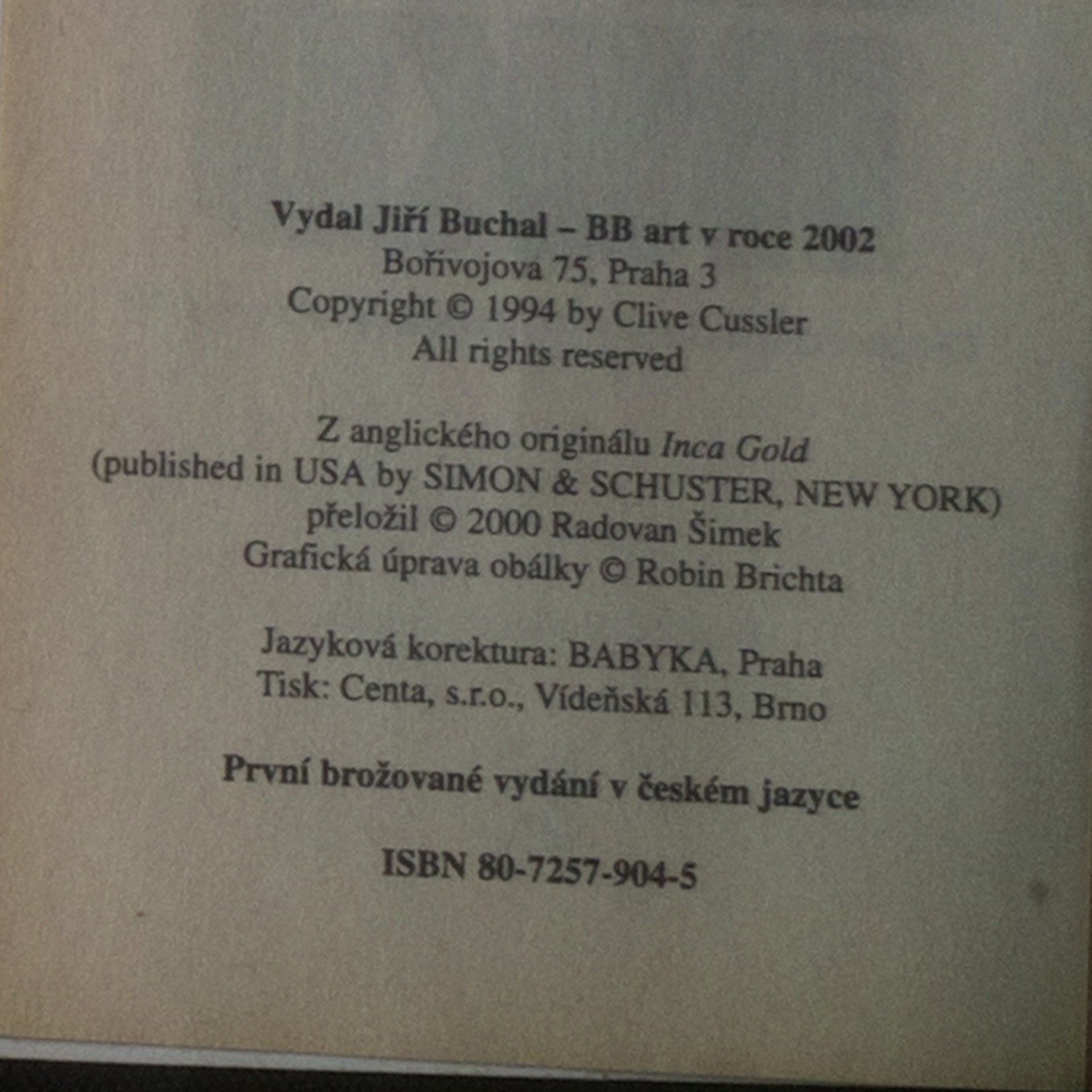 Clive Cussler Zlato Inků. Dobrodružství Dirka Pitta