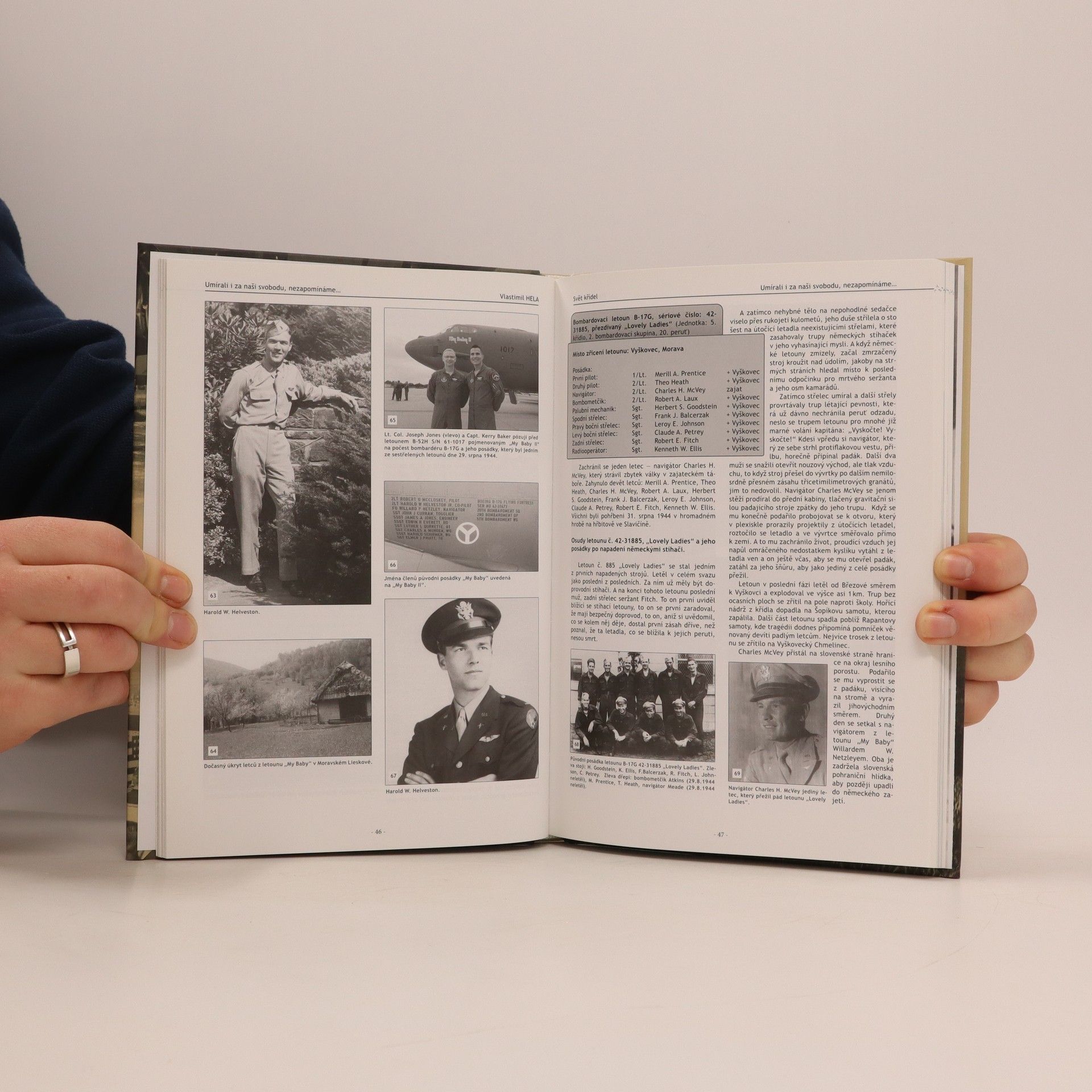 Vlastimil Hela Umírali i za naši svobodu, nezapomínáme-- : letecká bitva nad Bílými Karpaty z 29. srpna 1944 : fakta, fotografie, příběhy