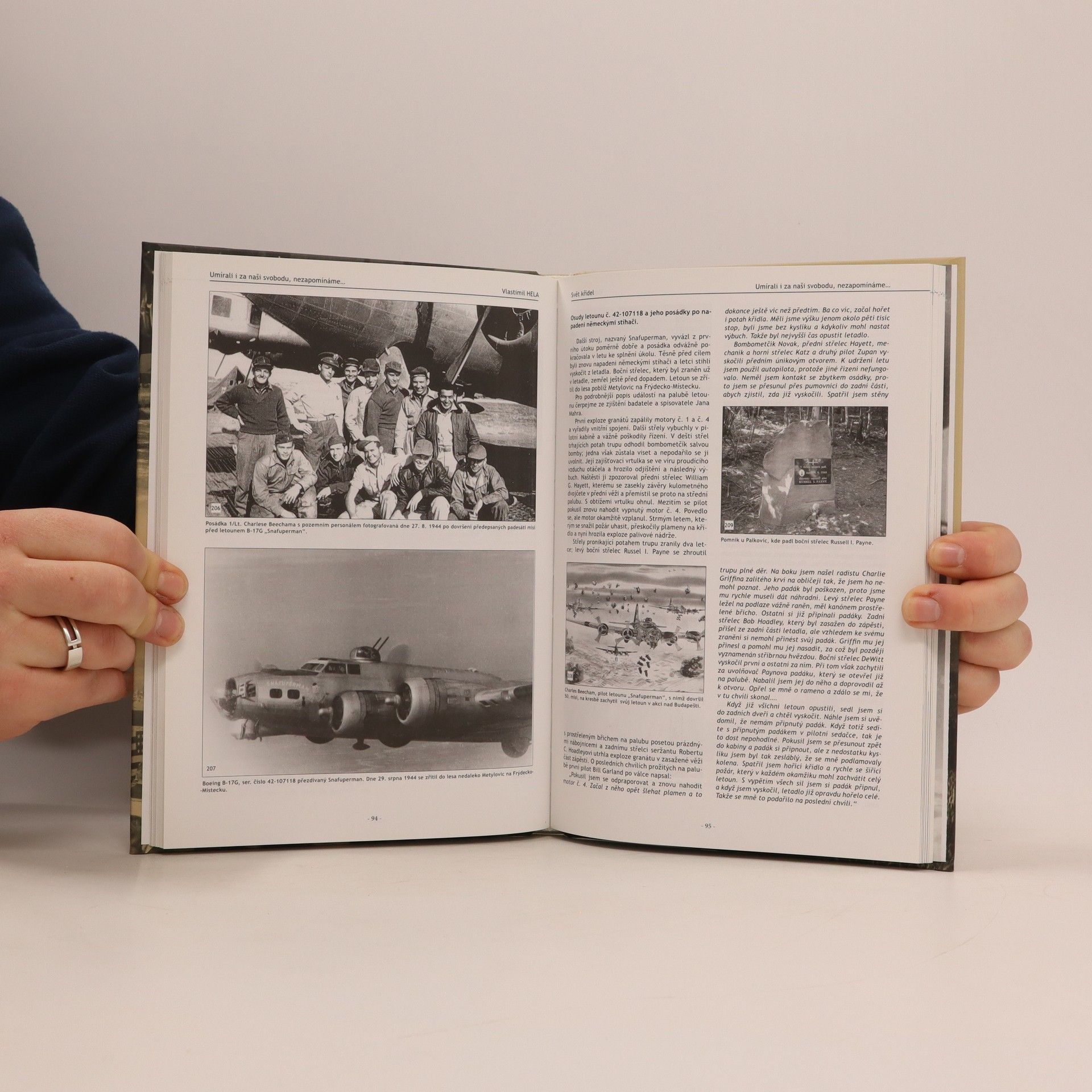 Vlastimil Hela Umírali i za naši svobodu, nezapomínáme-- : letecká bitva nad Bílými Karpaty z 29. srpna 1944 : fakta, fotografie, příběhy