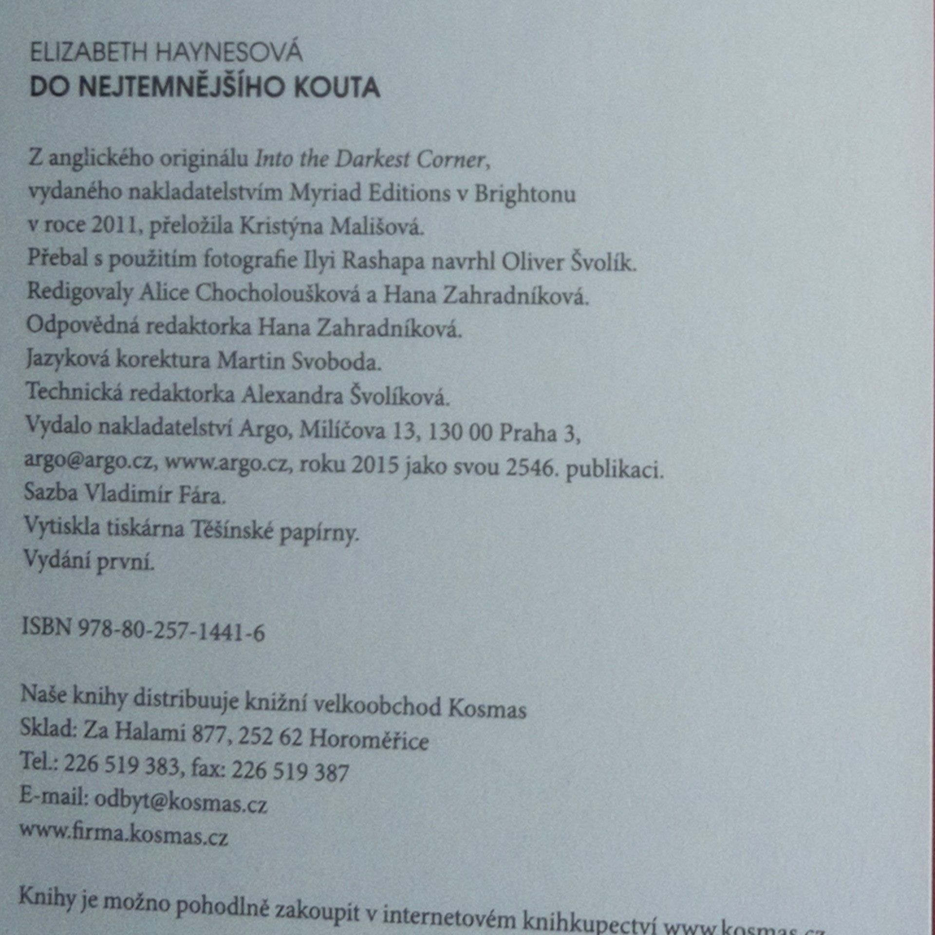 Elizabeth Haynes Do nejtemnějšího kouta