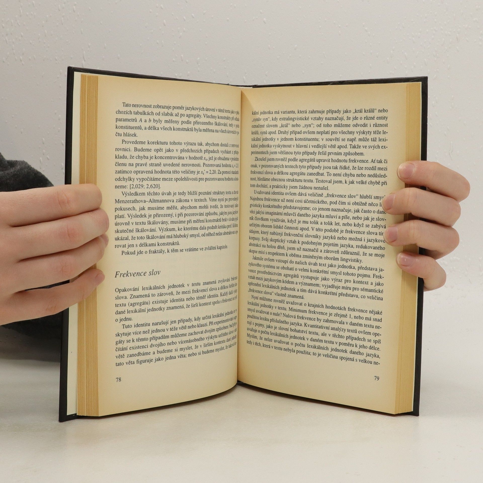 Luděk Hřebíček Vyprávění o lingvistických experimentech s textem