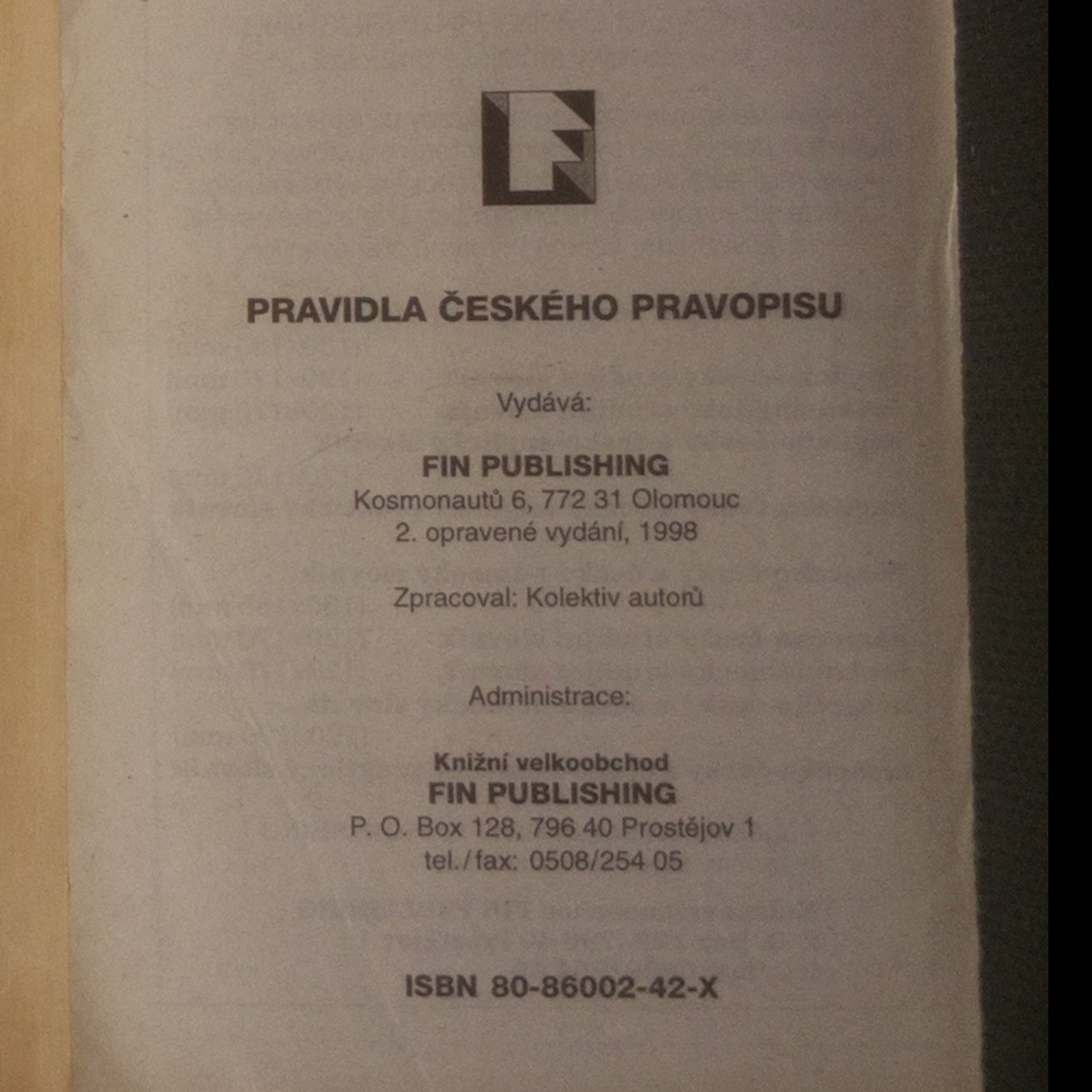Autorenkollektiv Pravidla českého pravopisu pro školní rok 1998/99