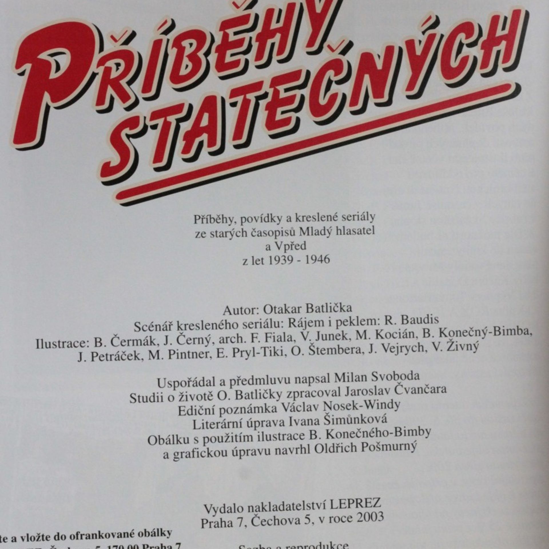 Otakar Batlička Příběhy statečných, povídky a seriály ze starých časopisů 1938-1946