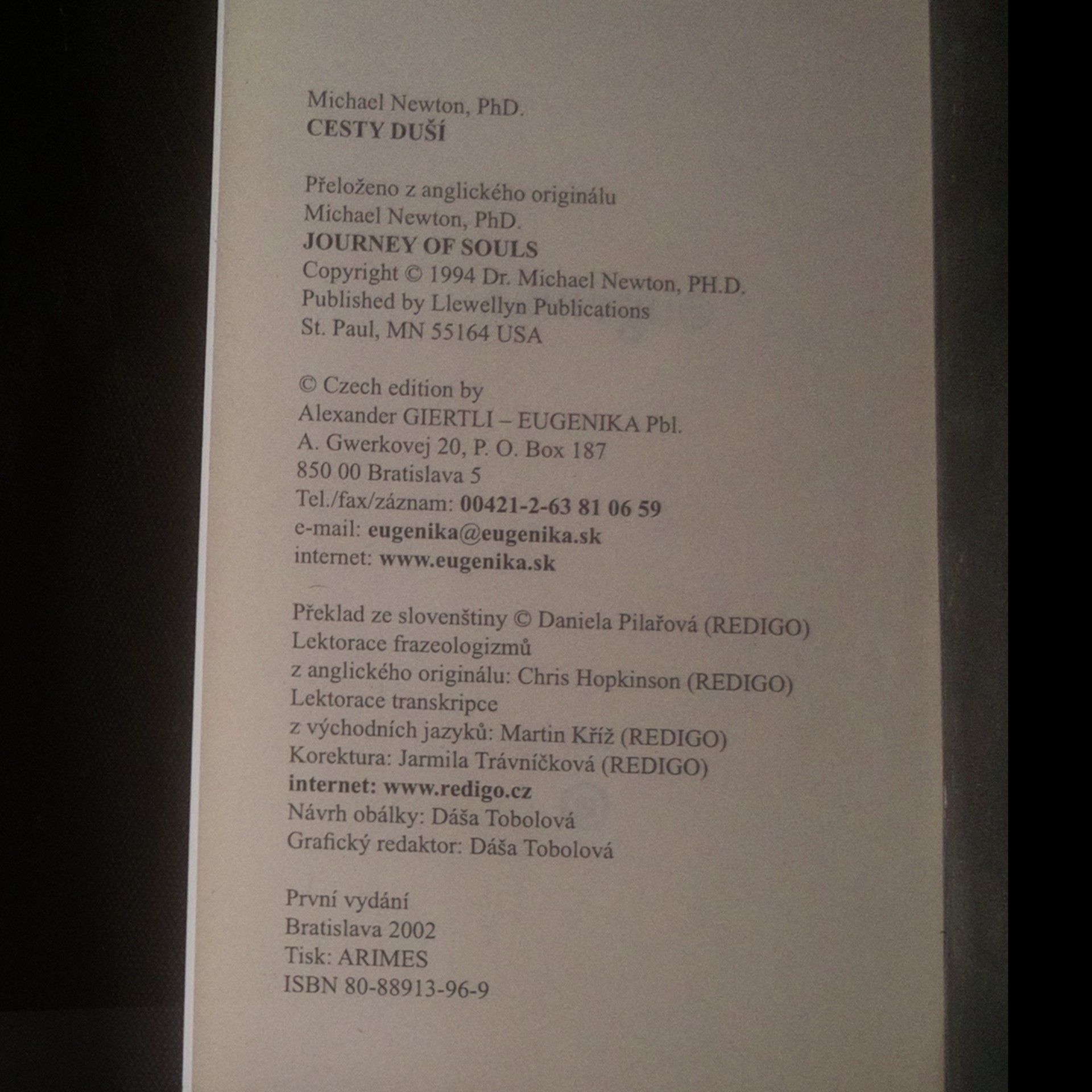 Michael Newton Cesty duší. Od konců k začátkům