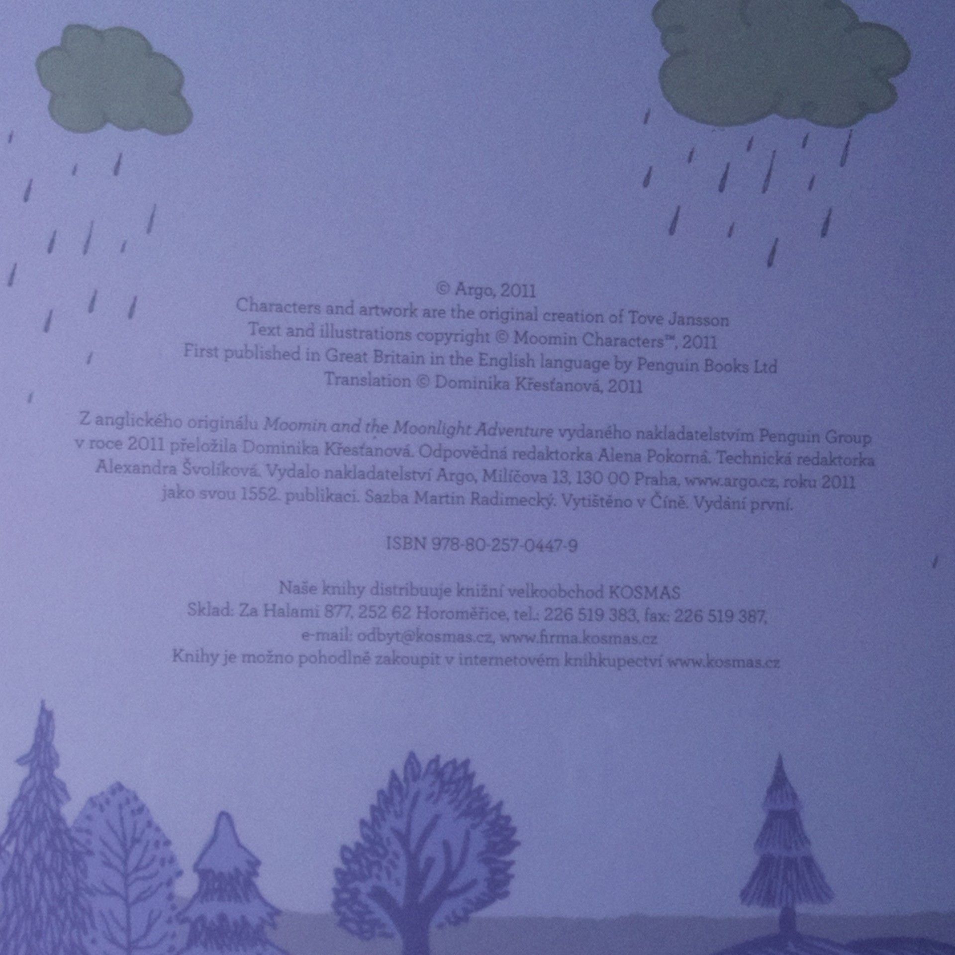 Tove Jansson Muminek a noční dobrodružství