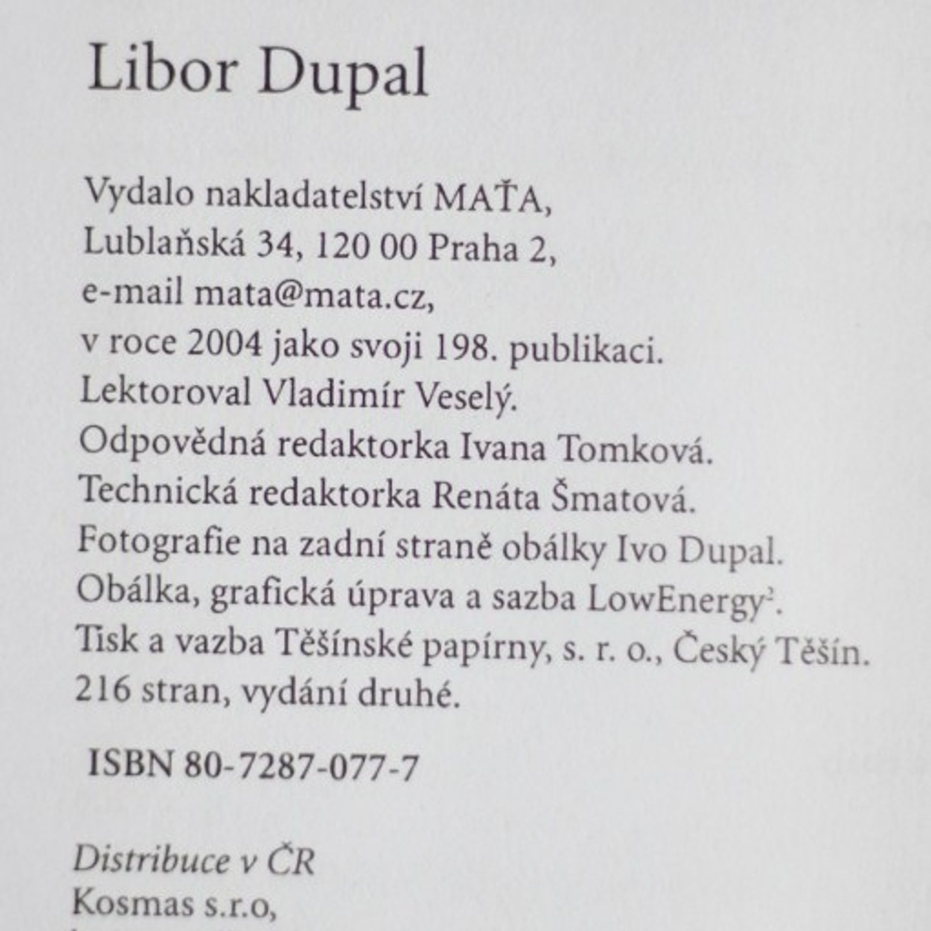 Libor Dupal Kniha o medovině