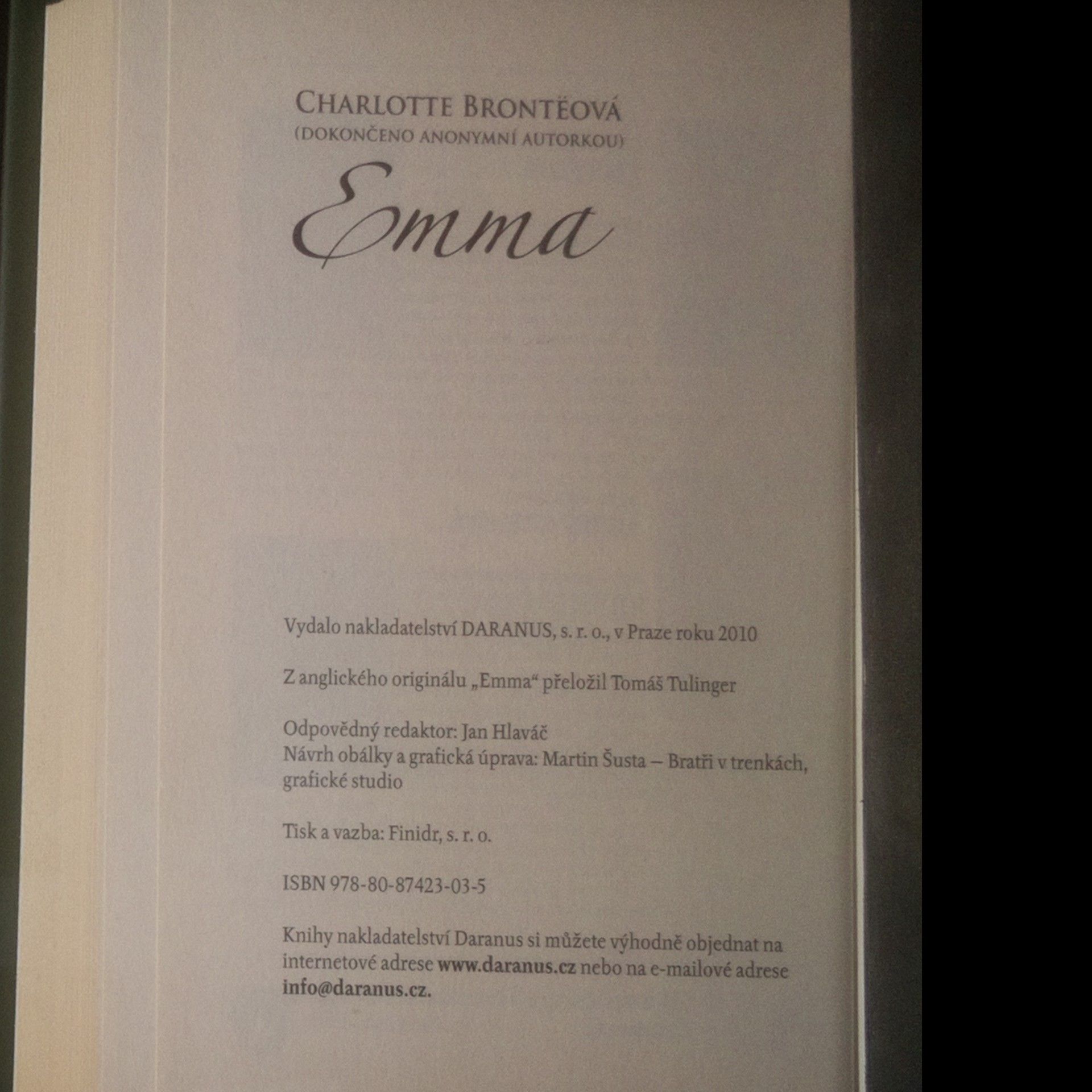 Charlotte Brontë Emma