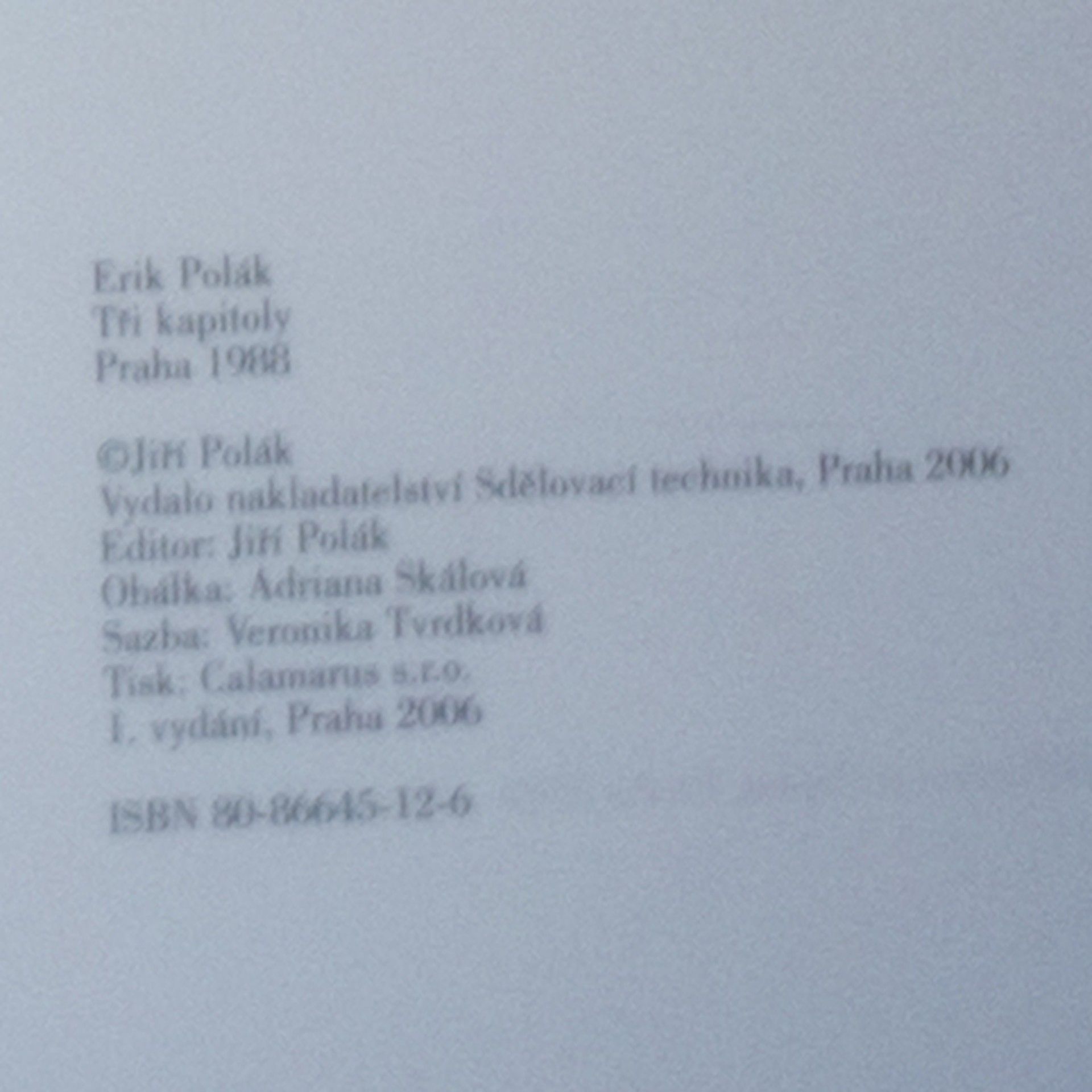 Erik Polák Tři kapitoly