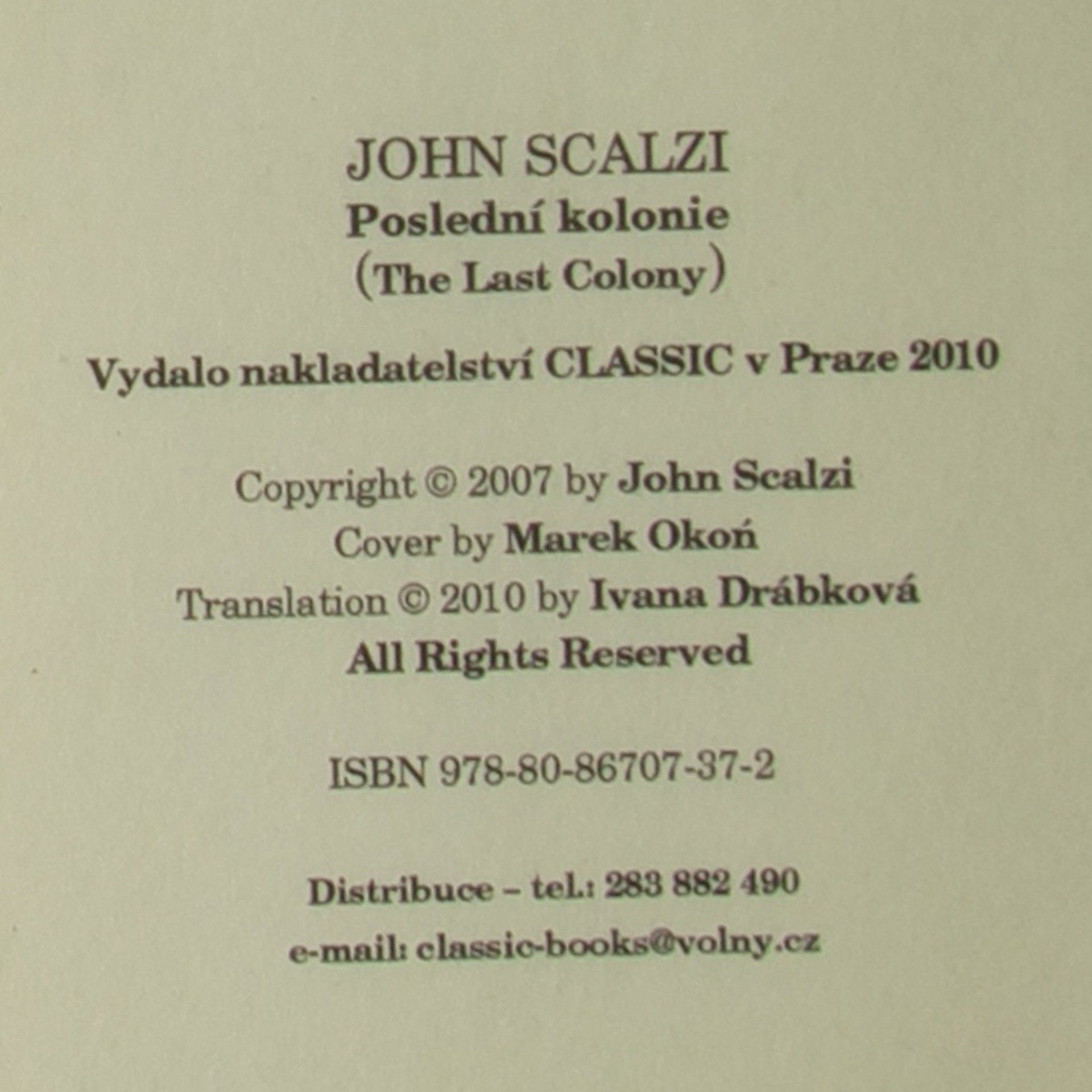 John Scalzi Poslední kolonie