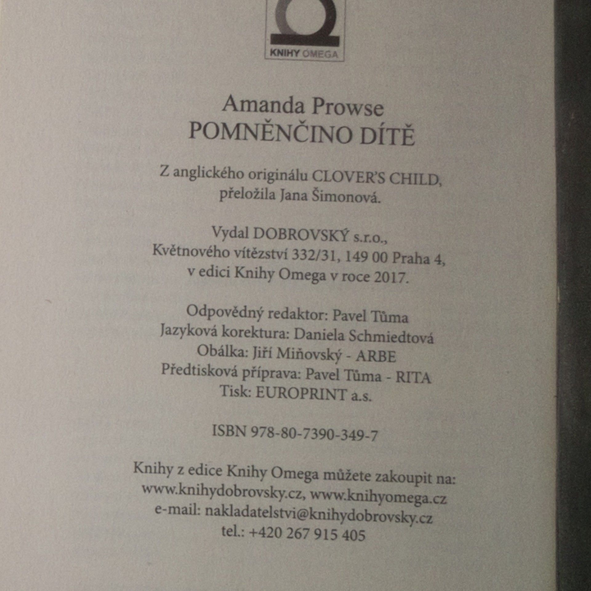 Amanda Prowse Pomněnčino dítě
