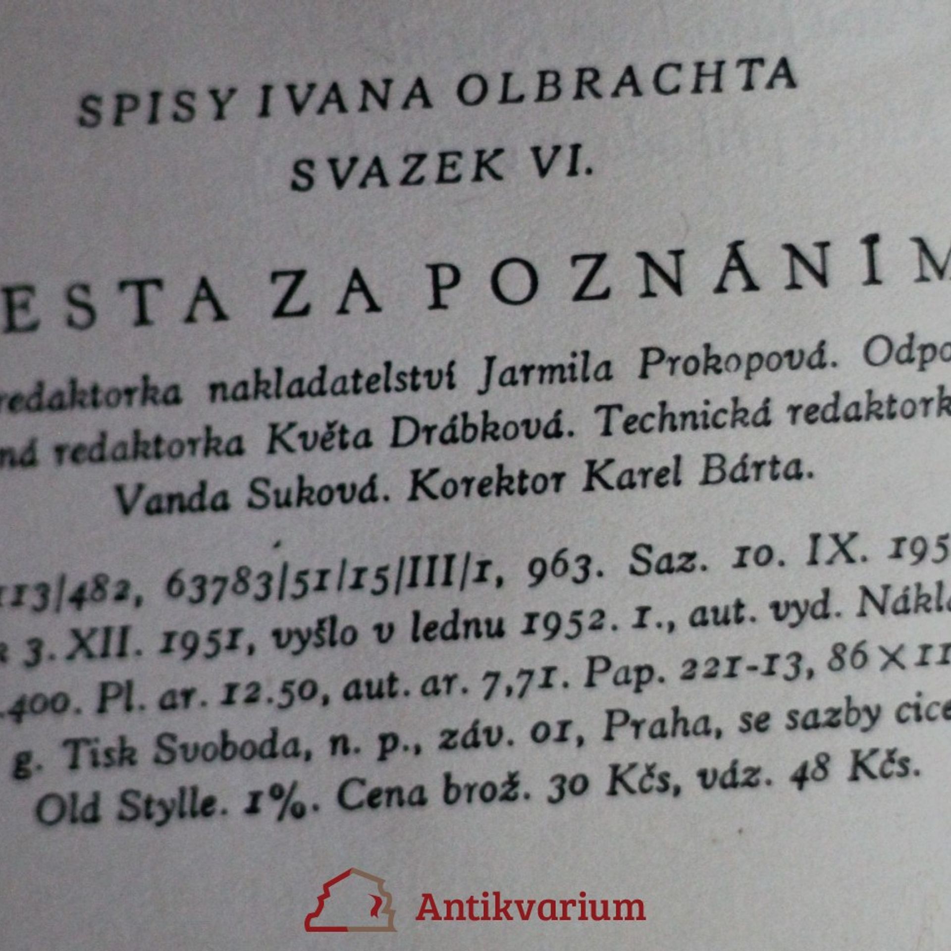Ivan Olbracht Cesta za poznáním