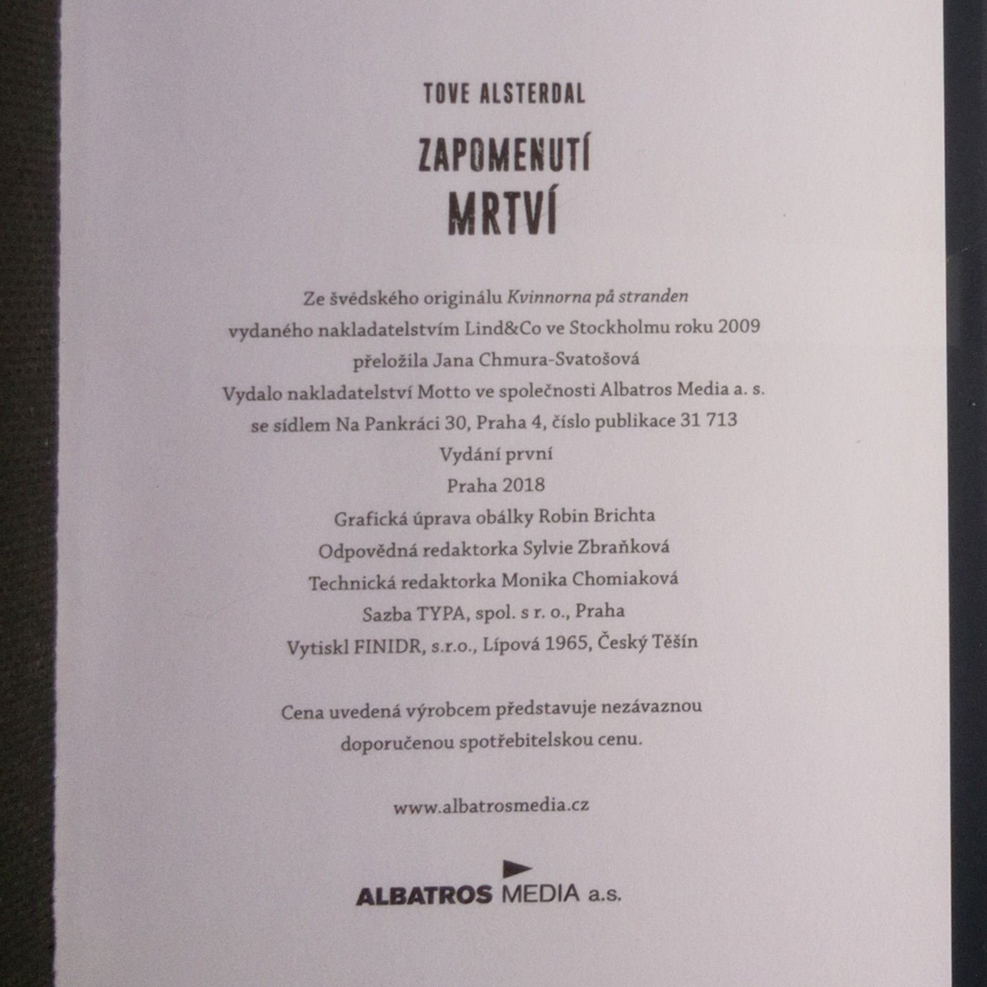 Tove Alsterdal Zapomenutí mrtví