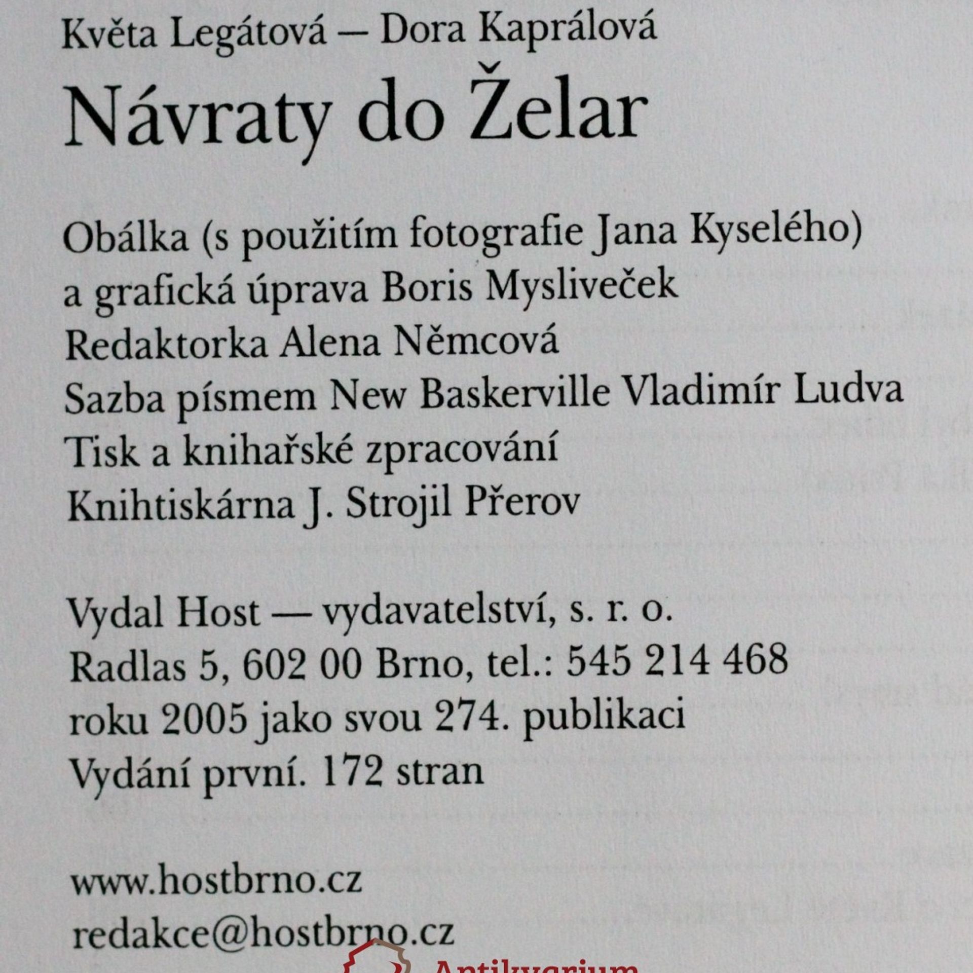 Květa Legátová Návraty do Želar