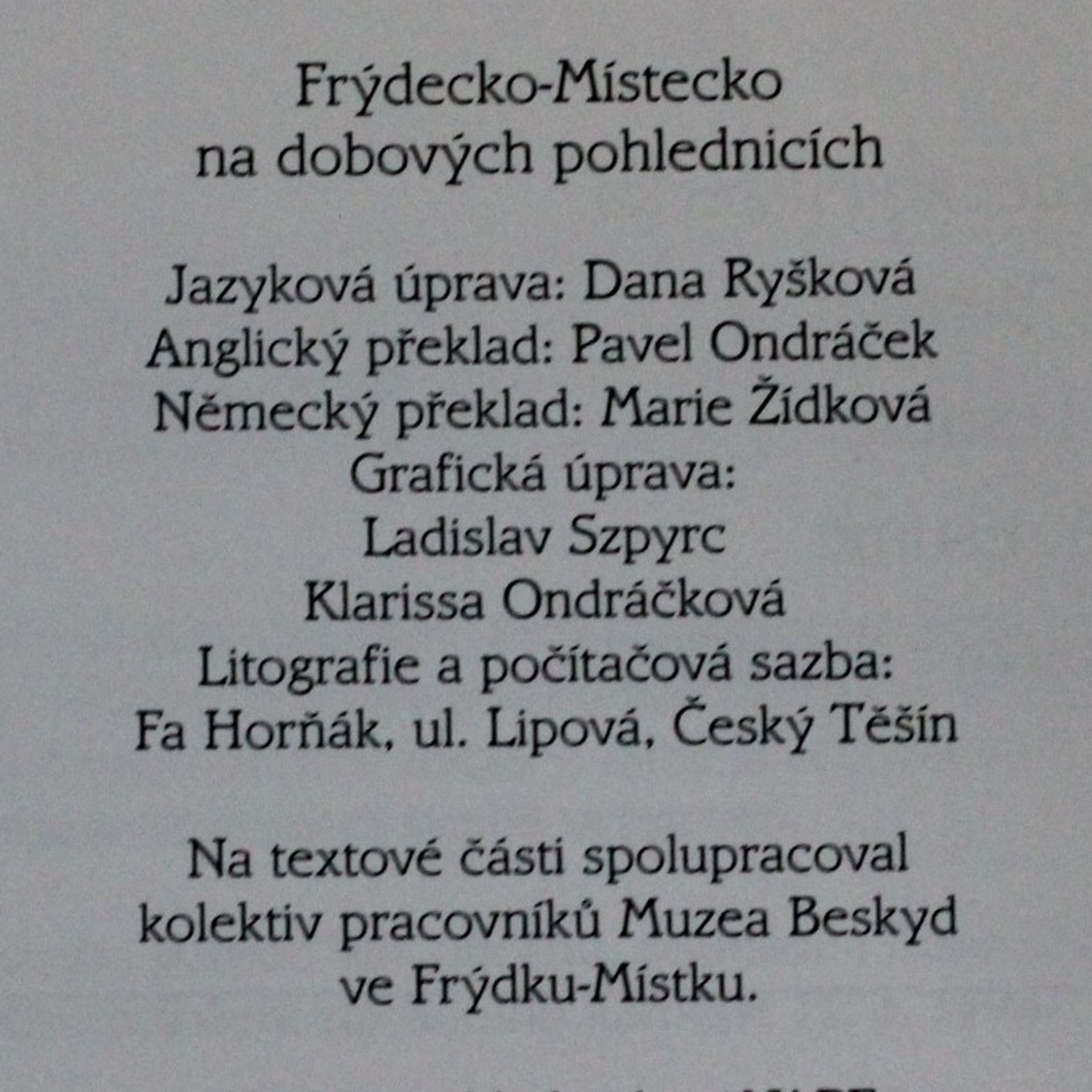 Václav Petr Pozdrav z Frýdecko-Místecka