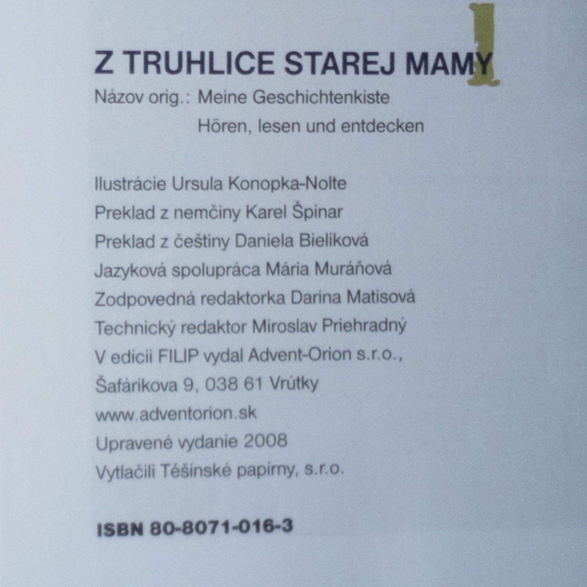Immtraut Frose Scheerová Z truhlice starej mamy